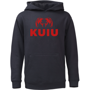 Youth Stacked Logo Hoodie | Navy