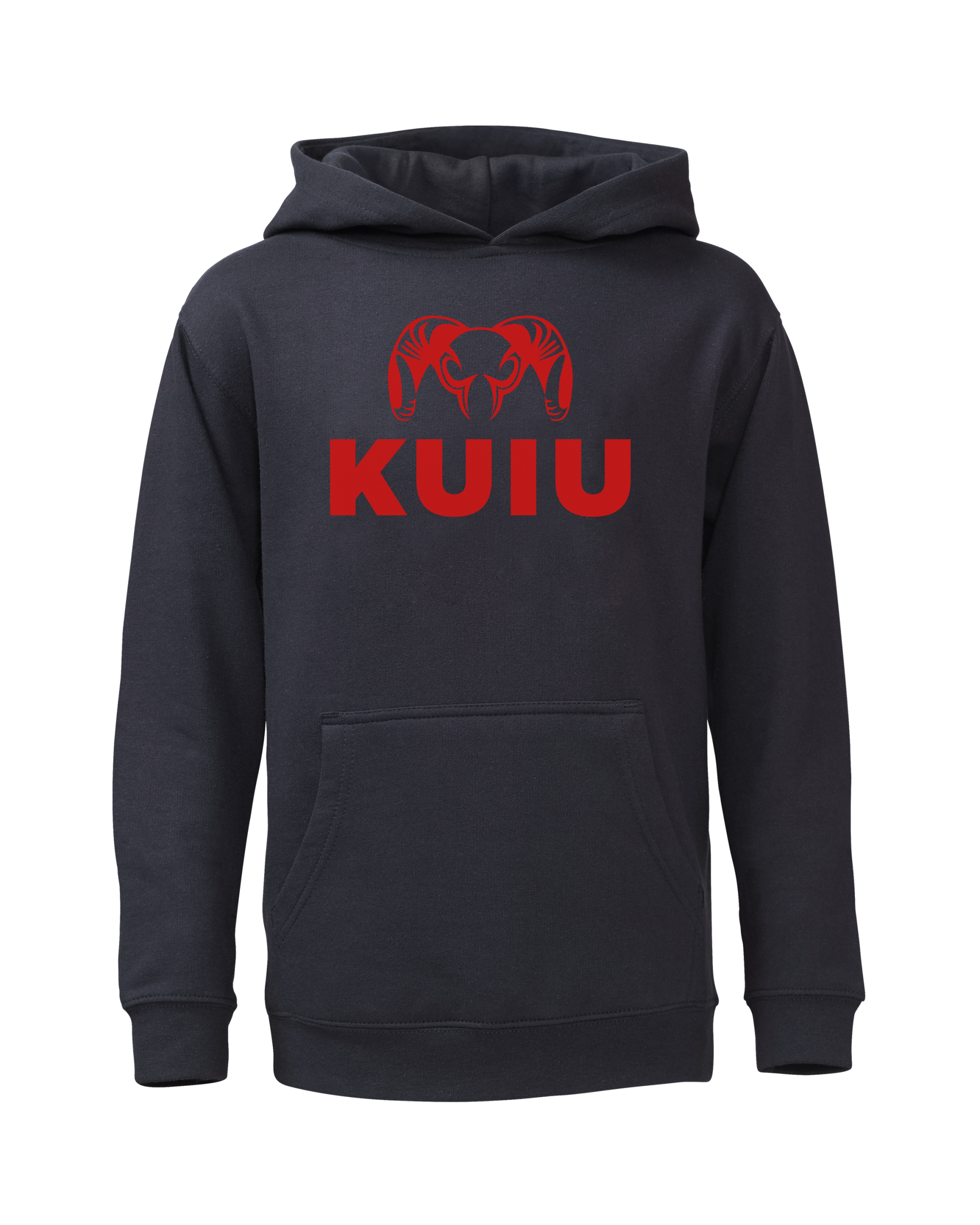 Youth Stacked Logo Hoodie | Navy