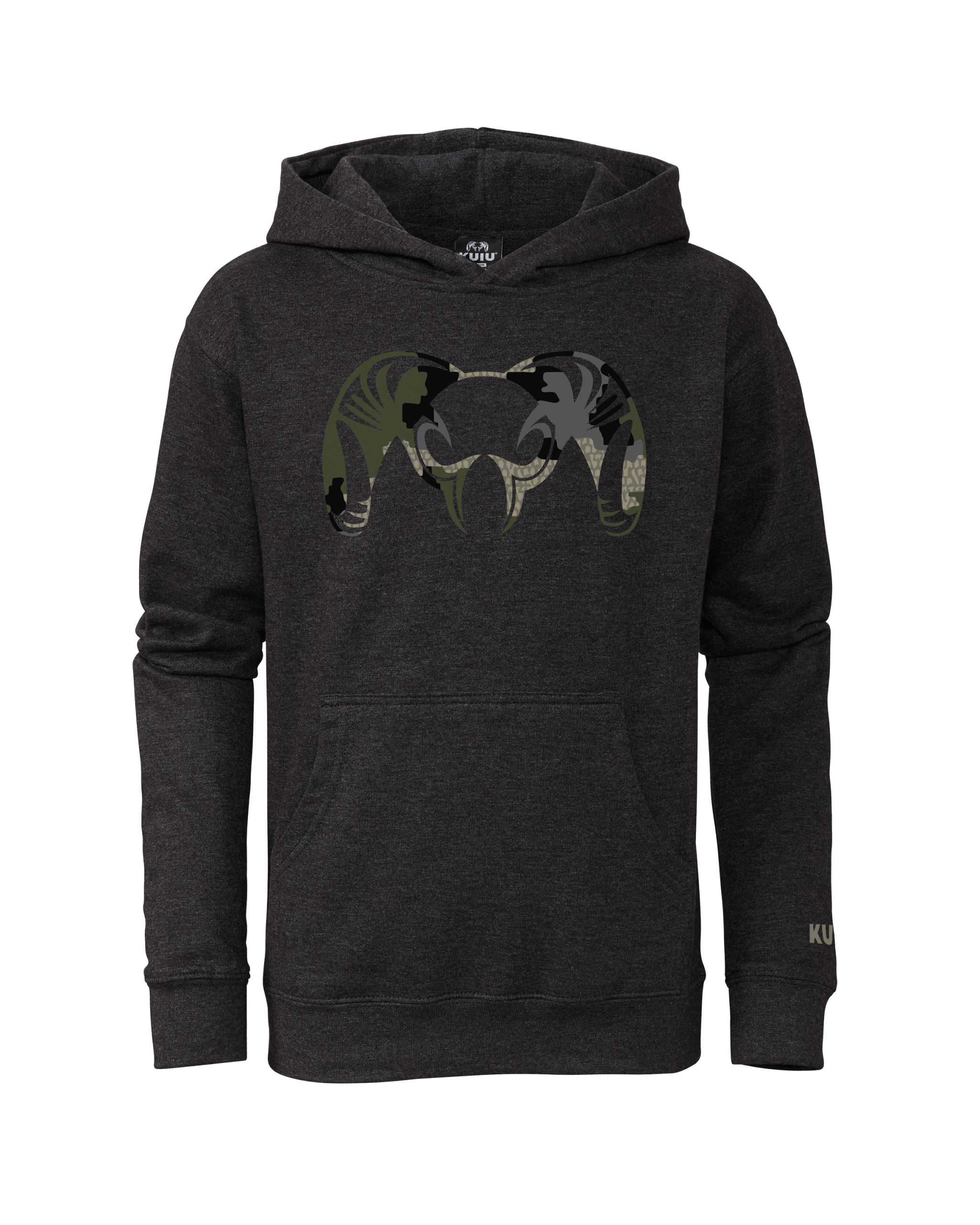Youth Camo Big Ram Hoodie | Verde