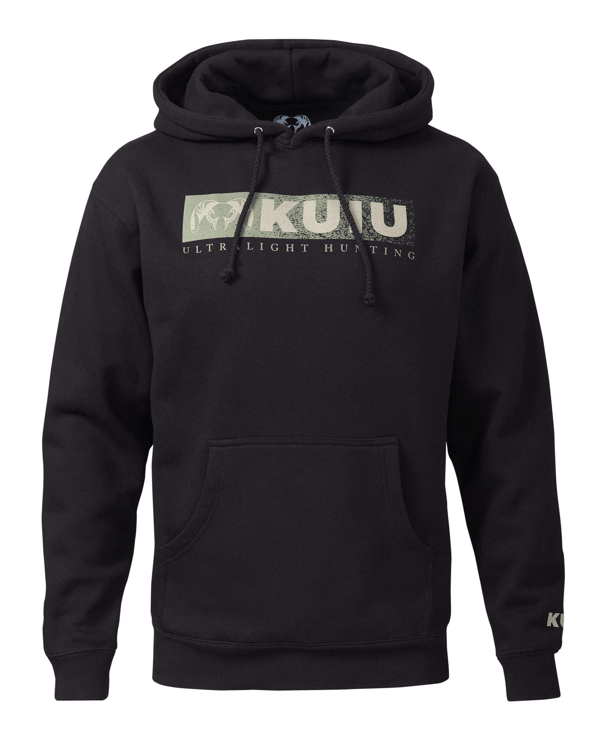 KUIU Distressed Logo Hoodie | Black