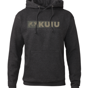 KUIU Distressed Logo Hoodie | Charcoal