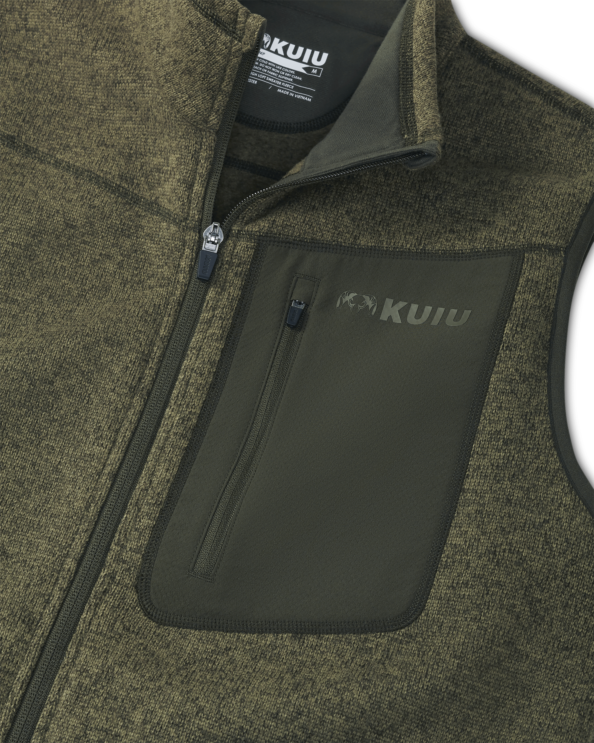 Base Camp Sweater Vest | Olive Heather - Image 3