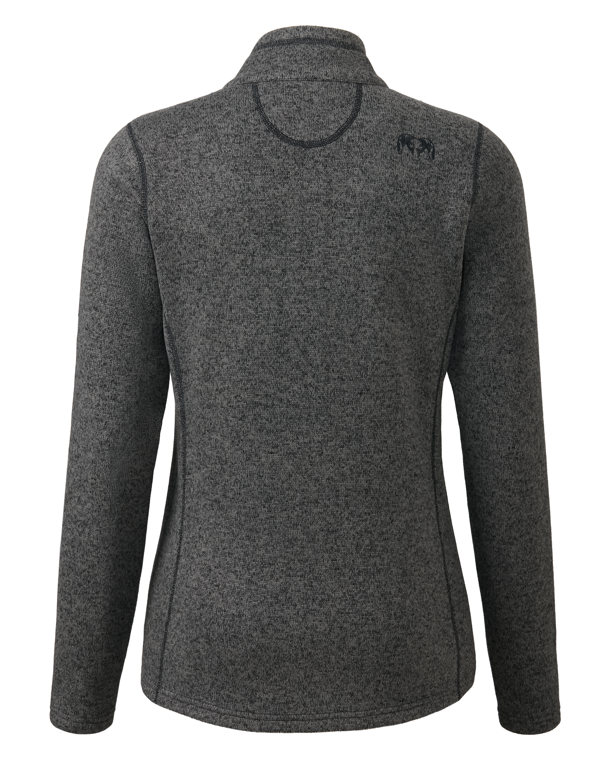 Women's Base Camp Full Zip Sweater | Charcoal Heather - Image 2