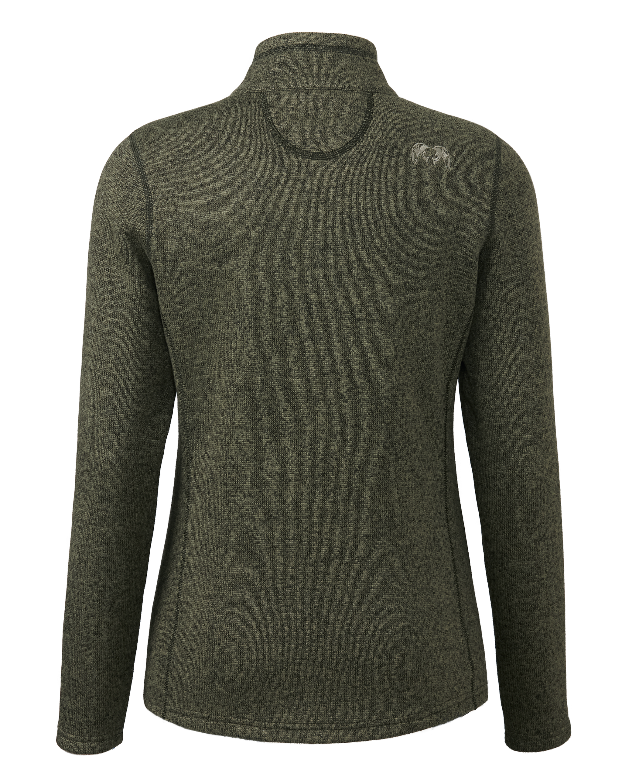 Women's Base Camp Full Zip Sweater | Olive Heather - Image 2