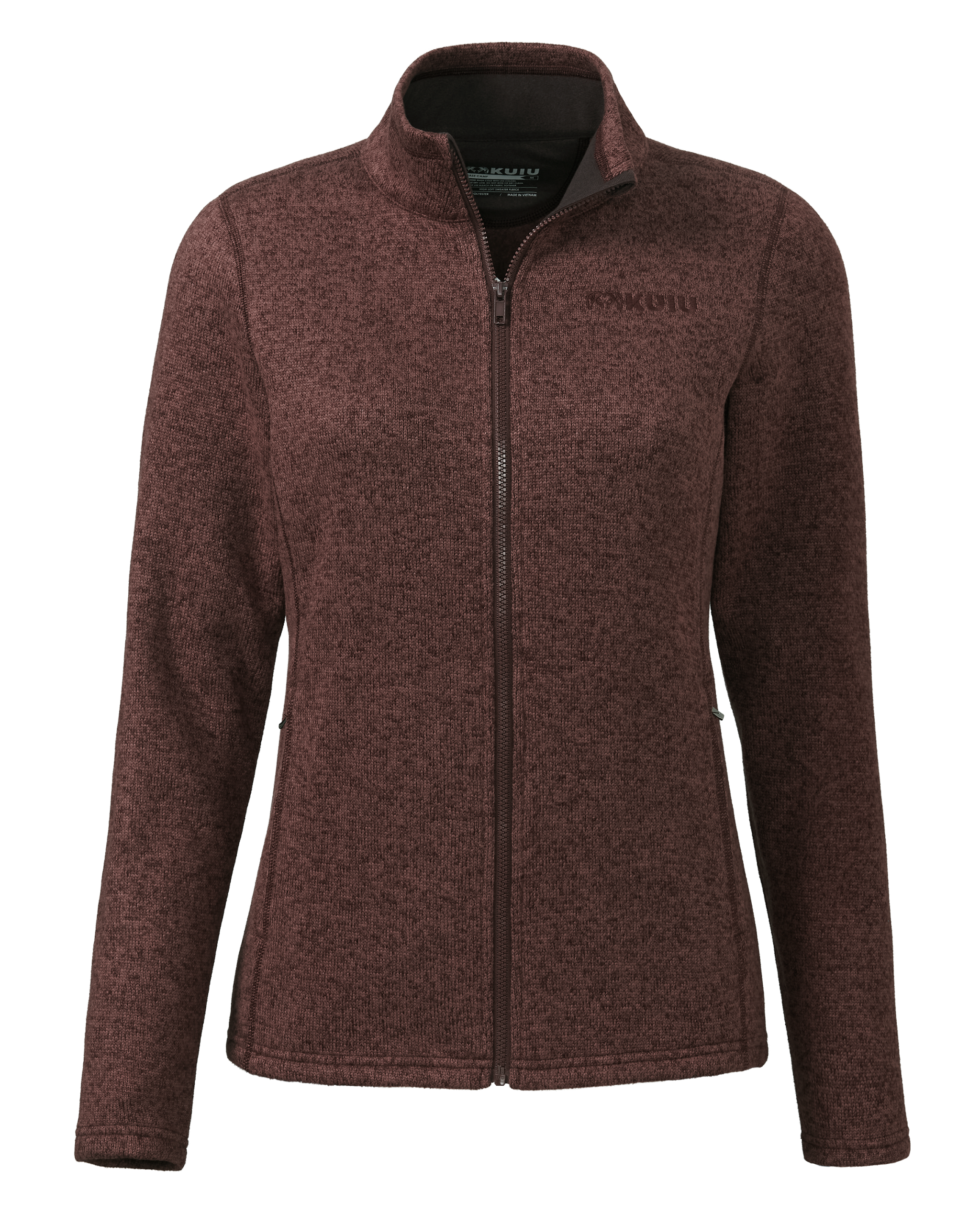 Women's Base Camp Full Zip Sweater | Windsor Wine Heather