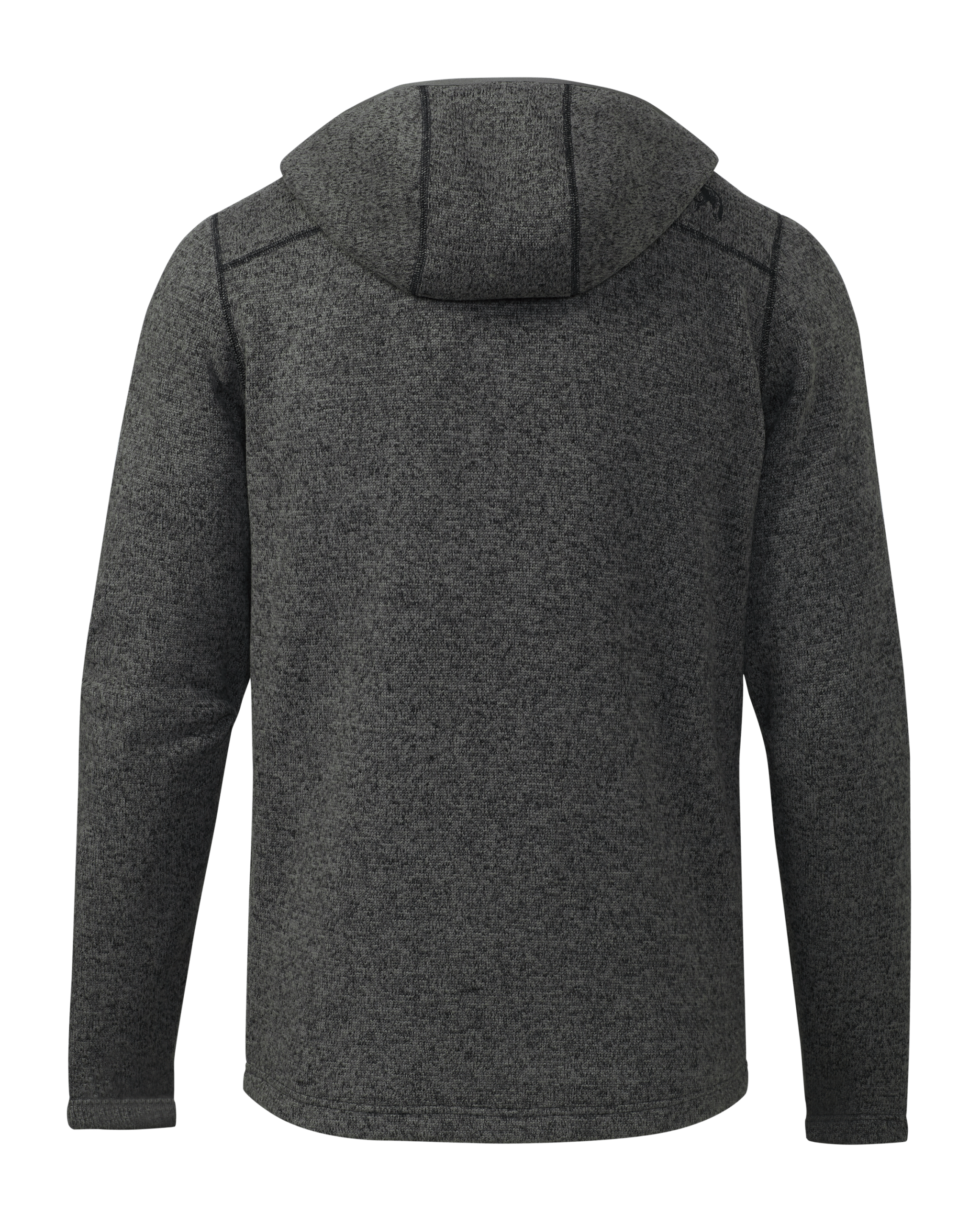 Base Camp Hooded Sweater | Charcoal Heather - Image 2