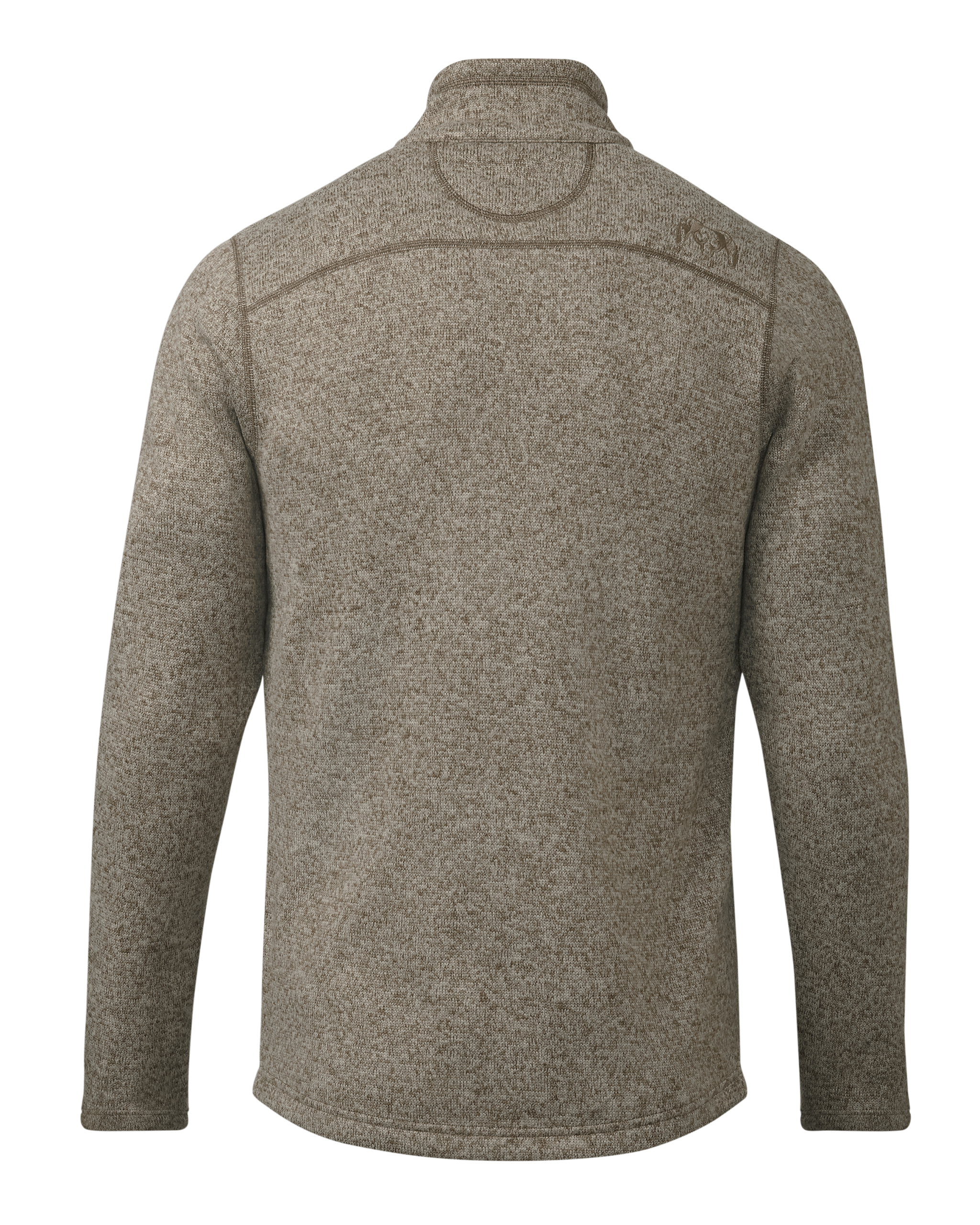 Base Camp Full Zip Sweater | Khaki Heather - Image 2