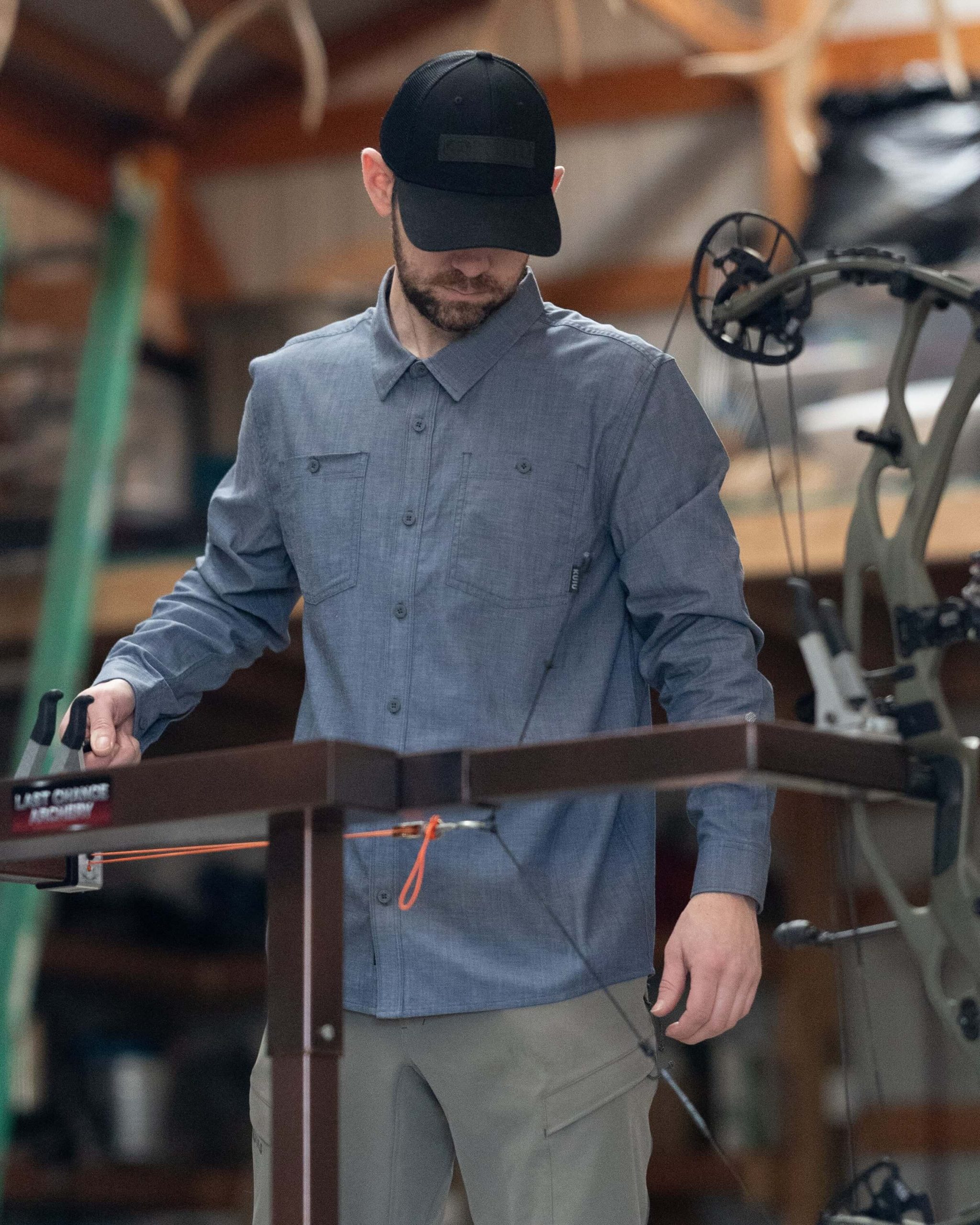 Terrace LS Shirt | Castle Rock Chambray - Image 4