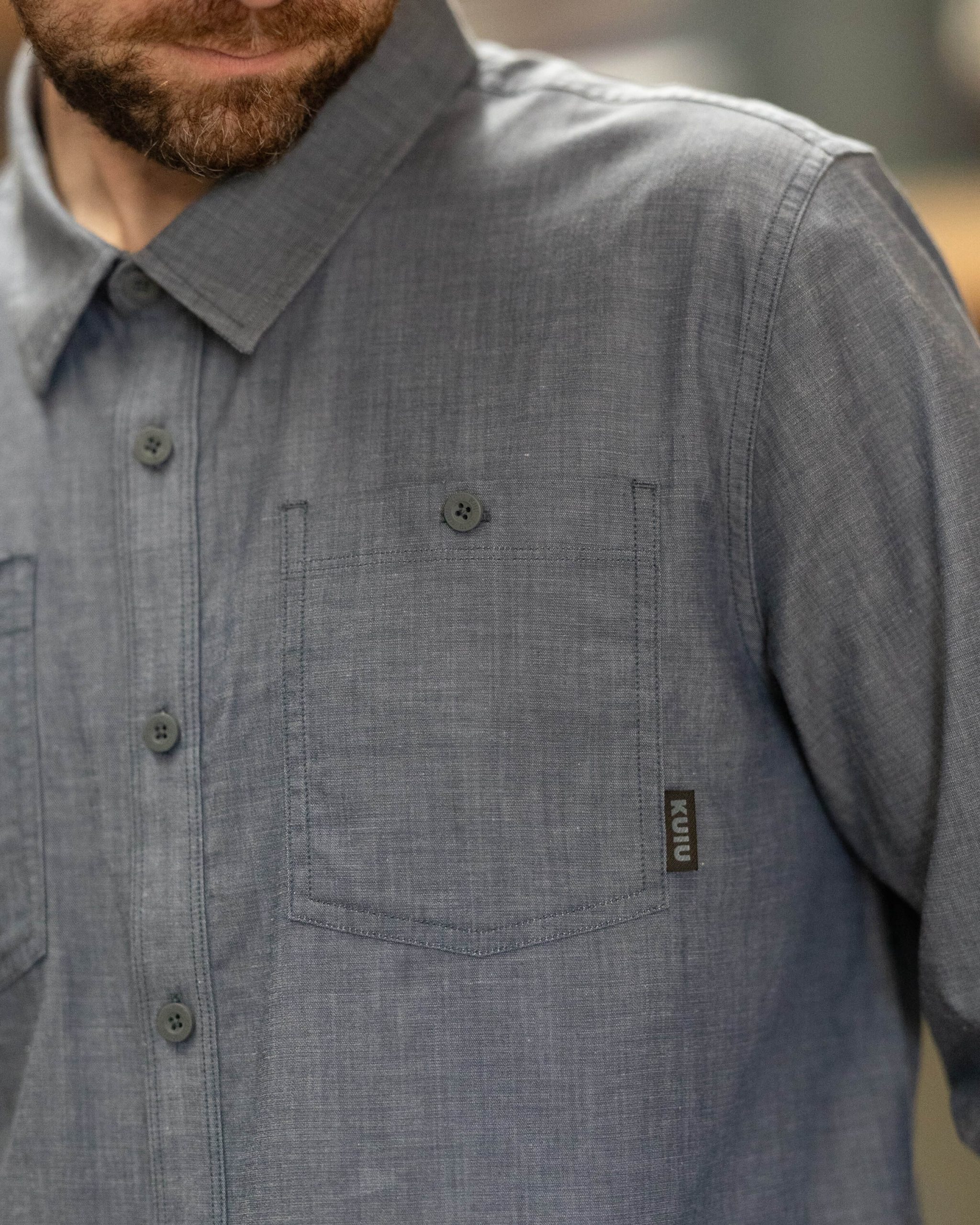 Terrace LS Shirt | Castle Rock Chambray - Image 5