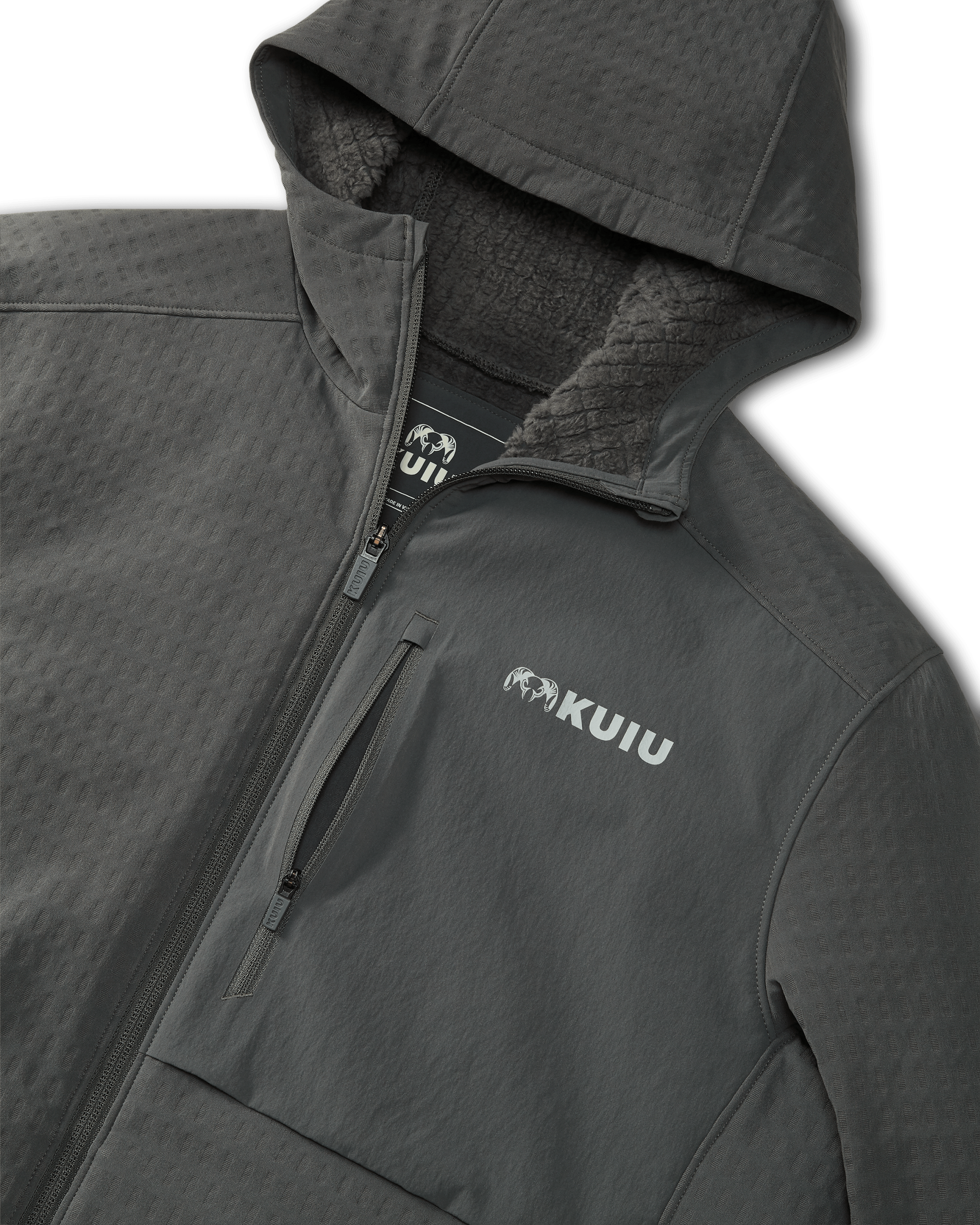 Blockfield Fleece Hoodie | Gunmetal - Image 3