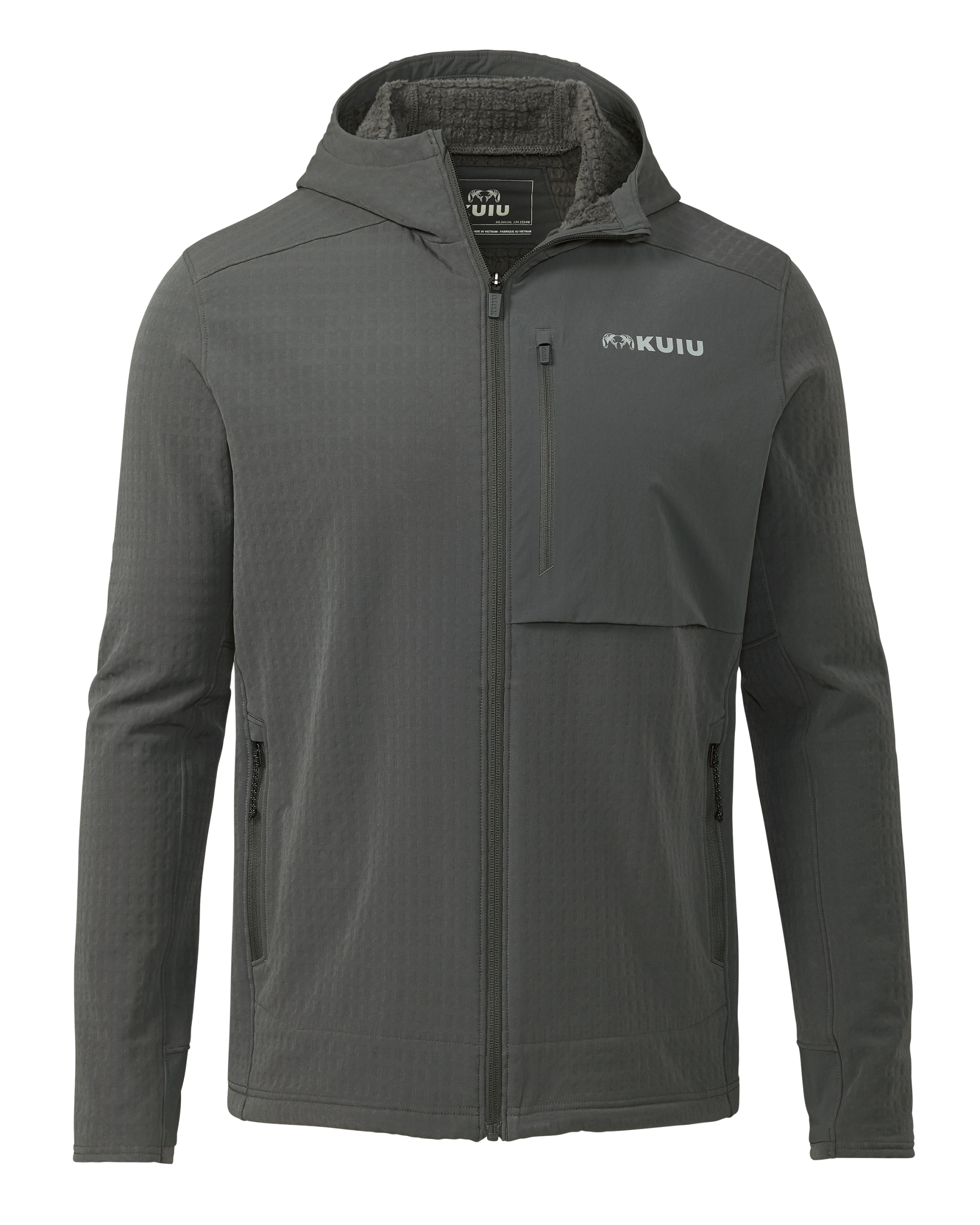 Blockfield Fleece Hoodie | Gunmetal