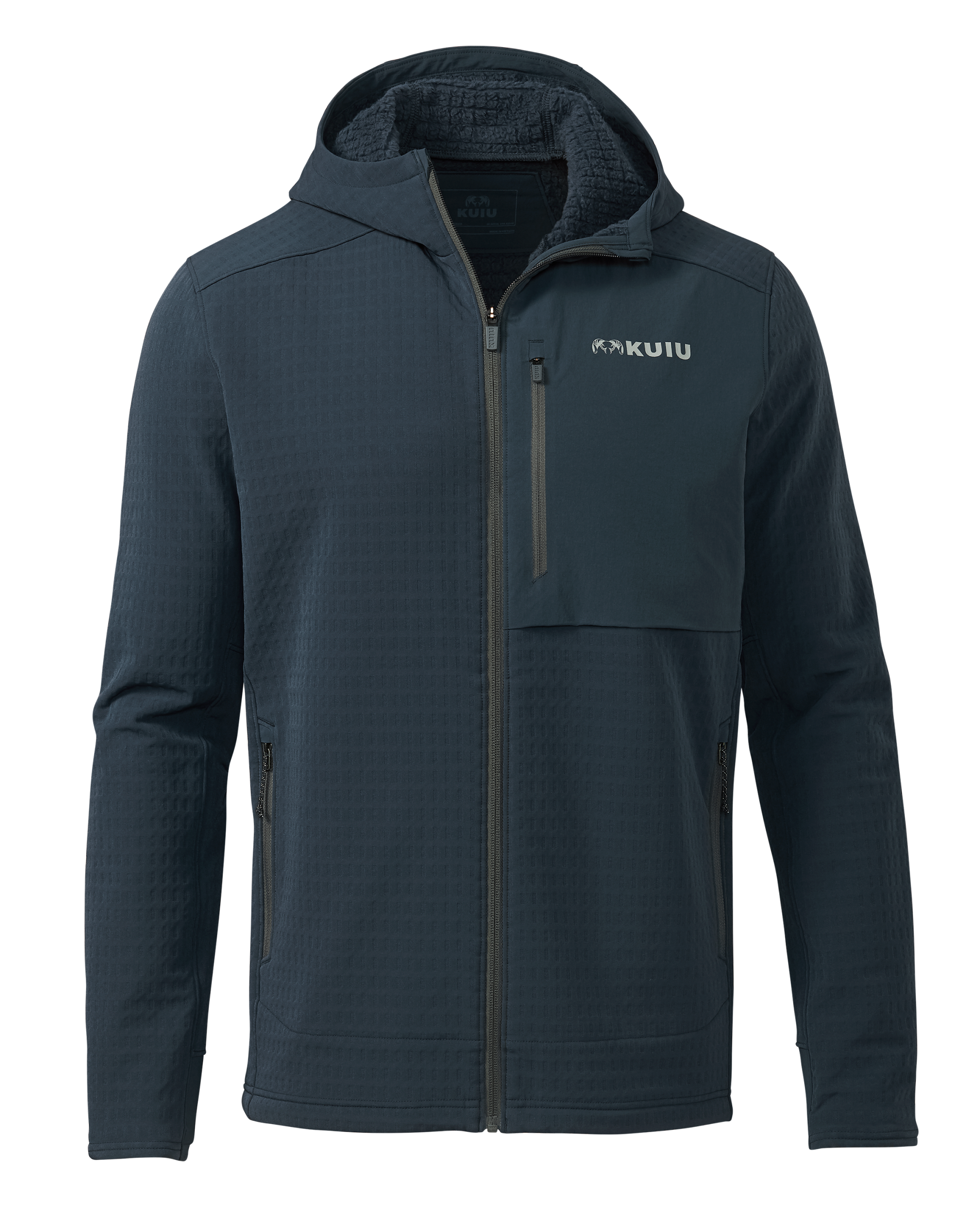 Blockfield Fleece Hoodie | Steel Blue