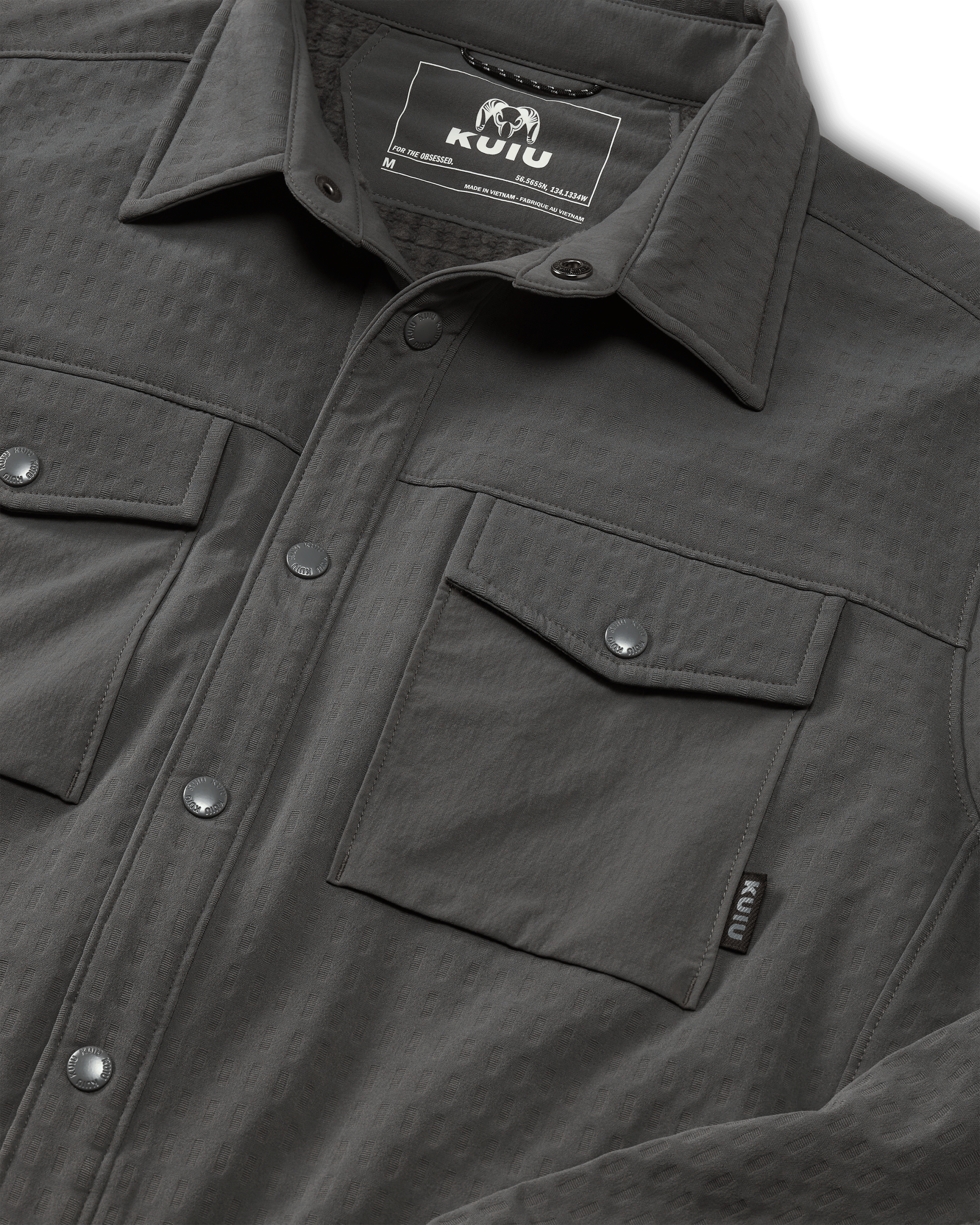 Blockfield Fleece Shirt Jacket | Gunmetal - Image 3