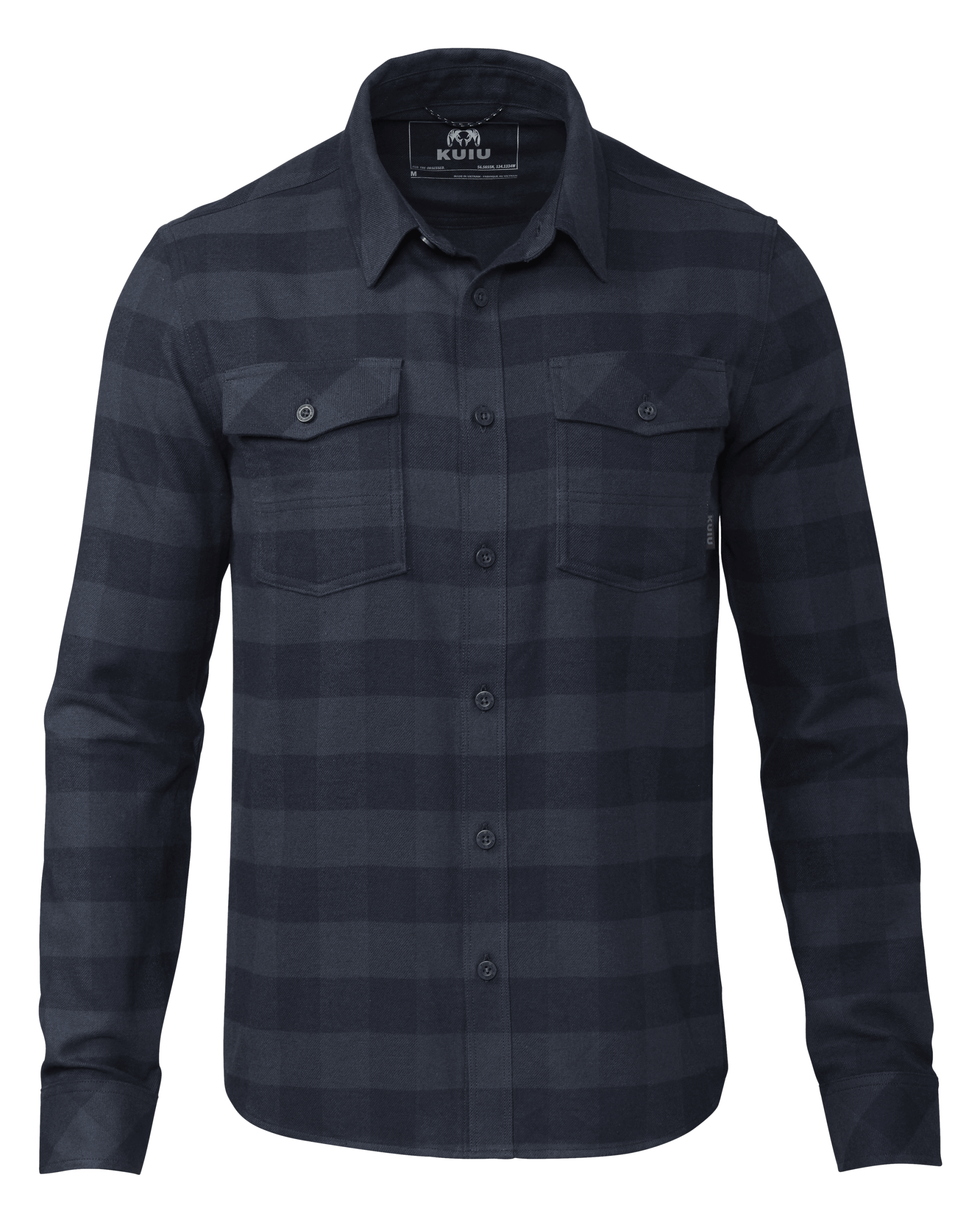 Field Flannel Shirt | Steel Blue Buffalo Check
