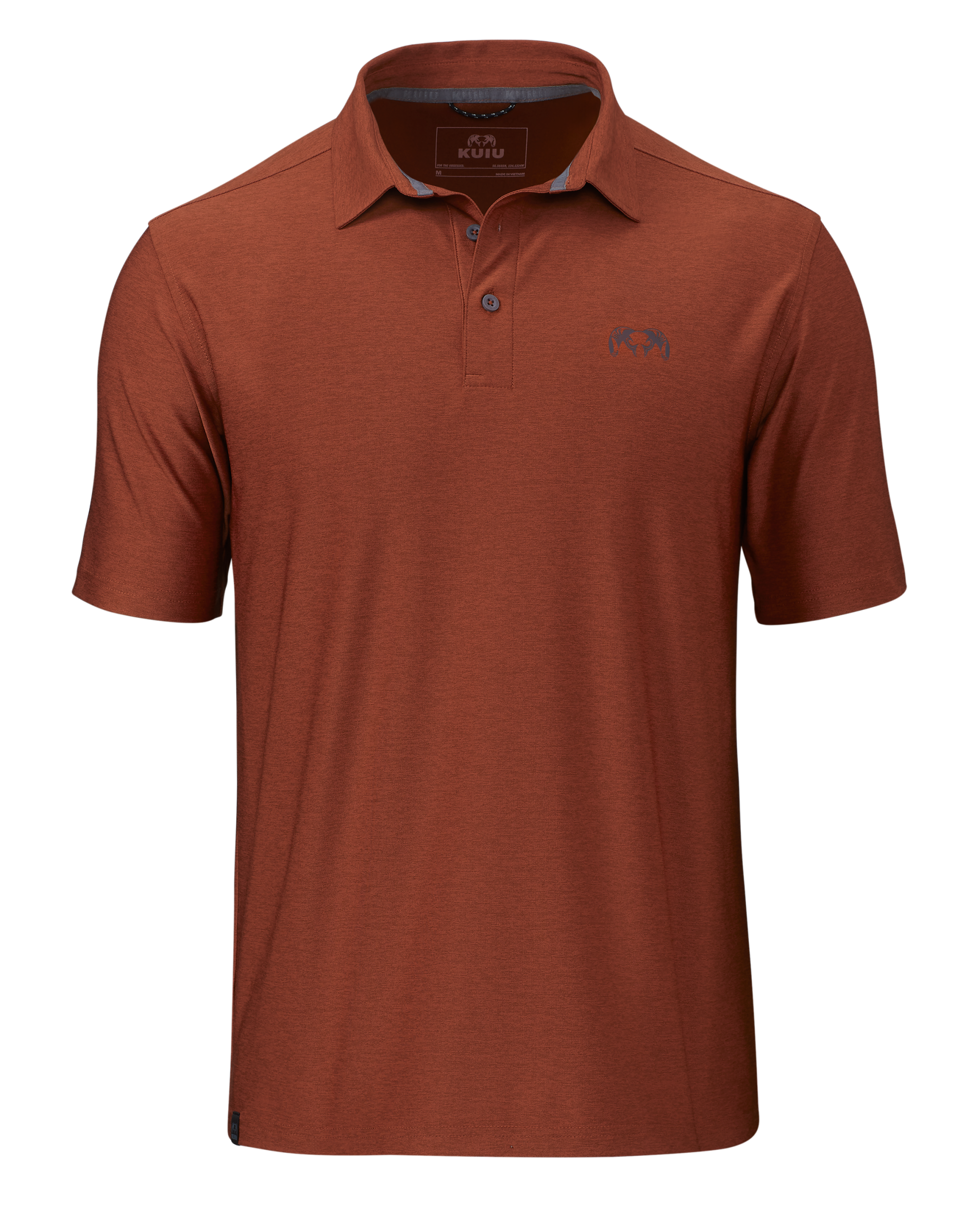 KUIU Performance Polo | Heather Rust