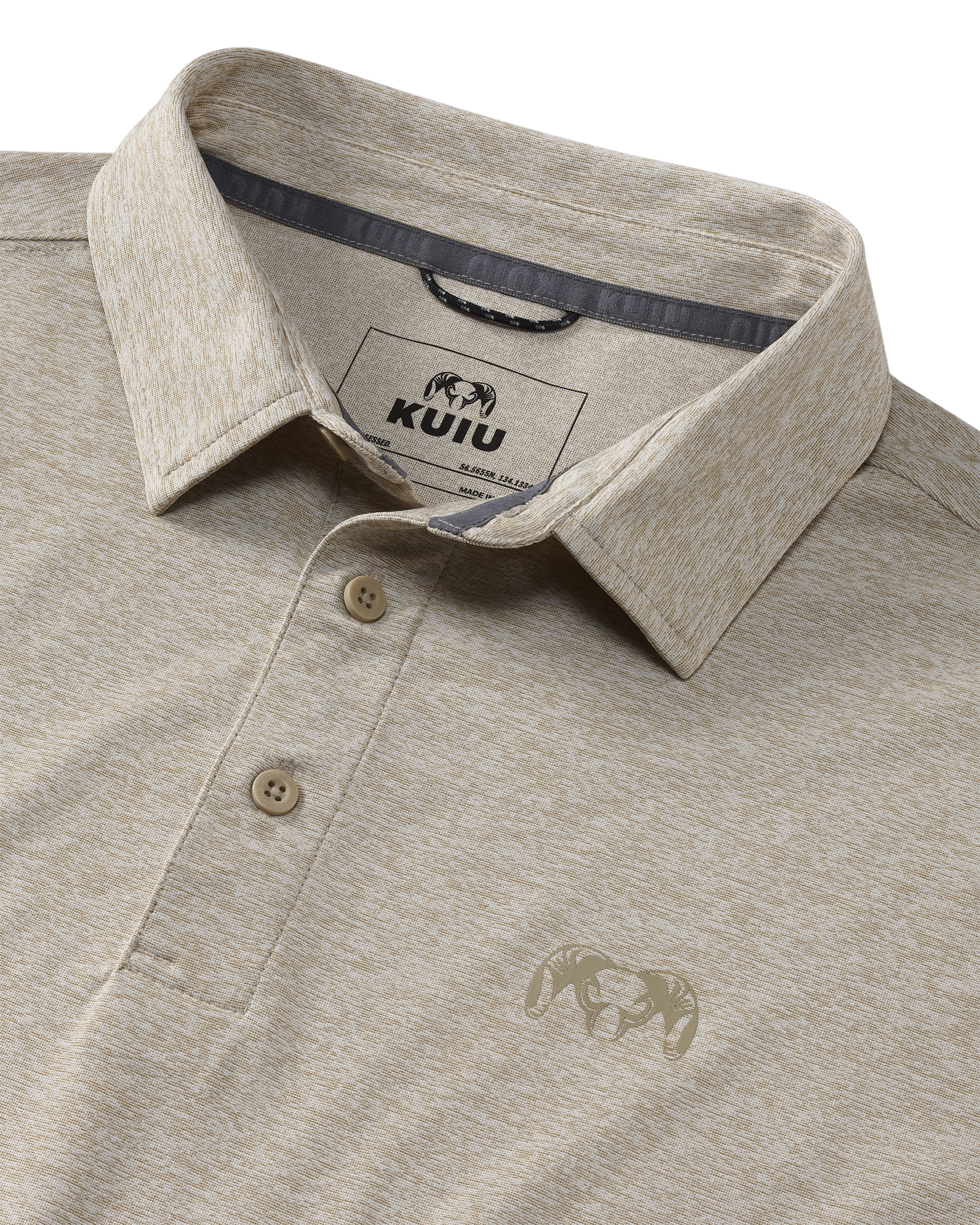 KUIU Performance Polo | Heather Sand - Image 2