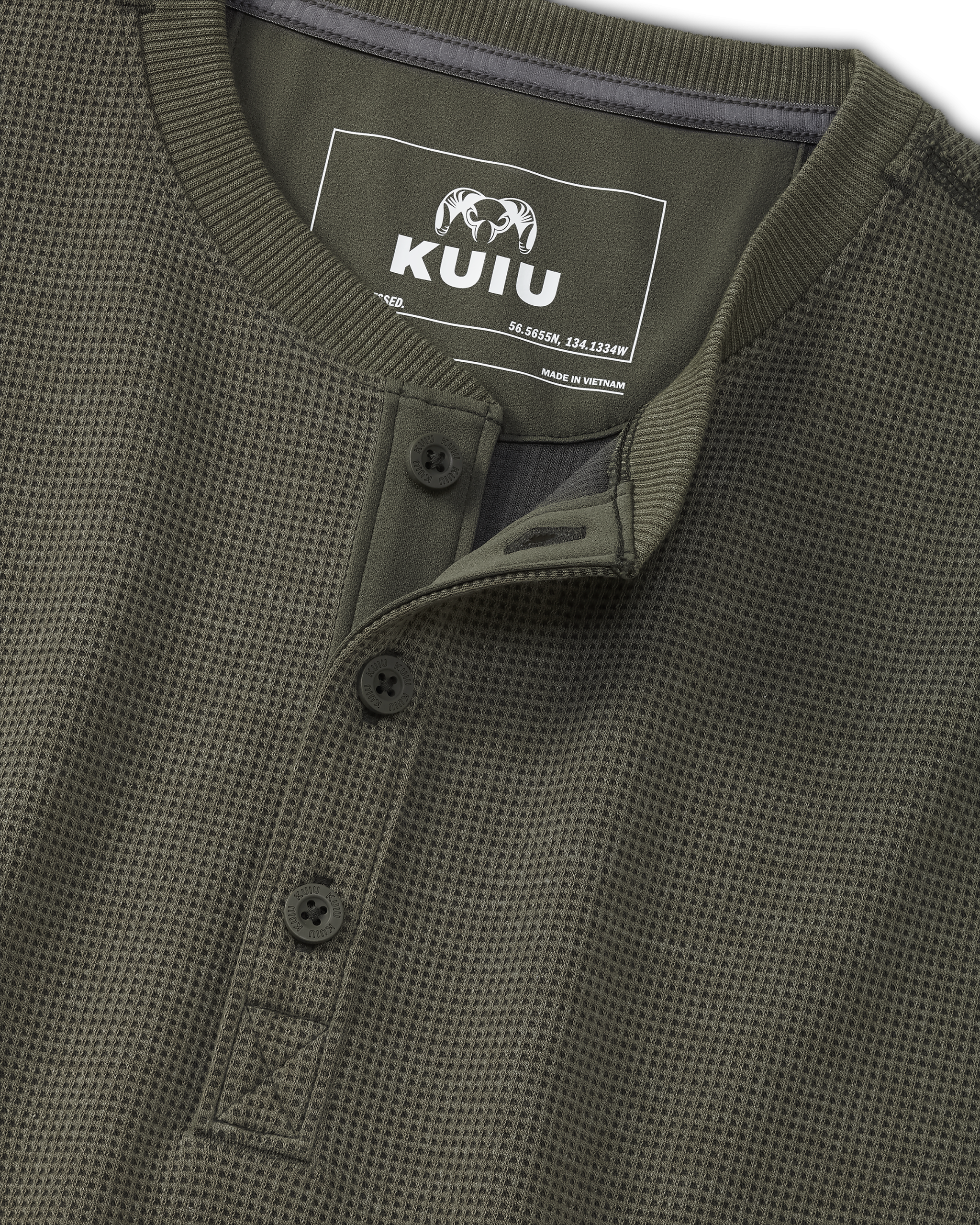 Canyon Waffle Henley | Ash Heather - Image 3