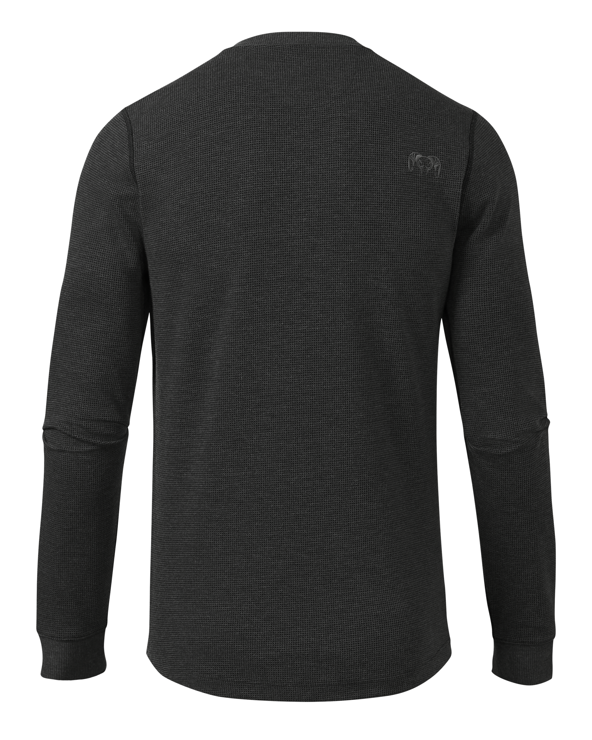 Canyon Waffle Henley | Black Heather - Image 2