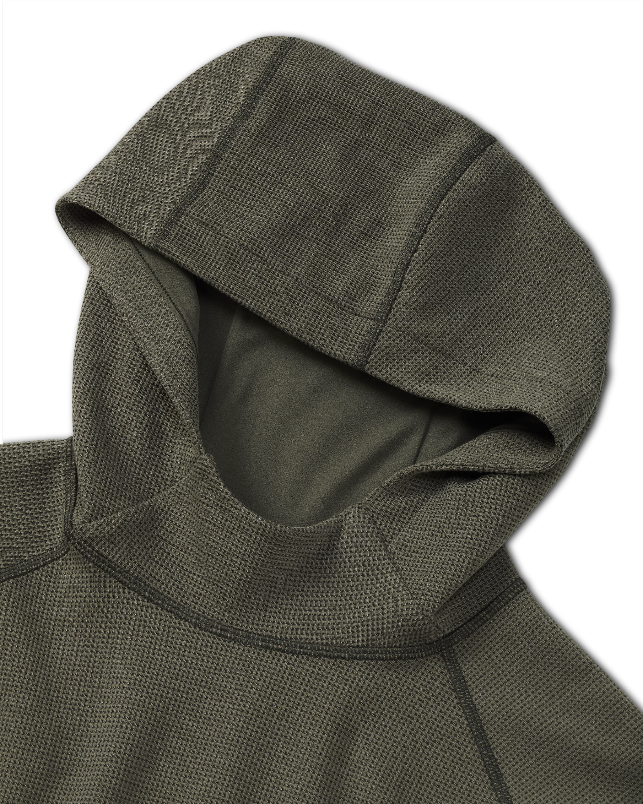 Canyon Waffle Hoodie | Ash Heather - Image 3