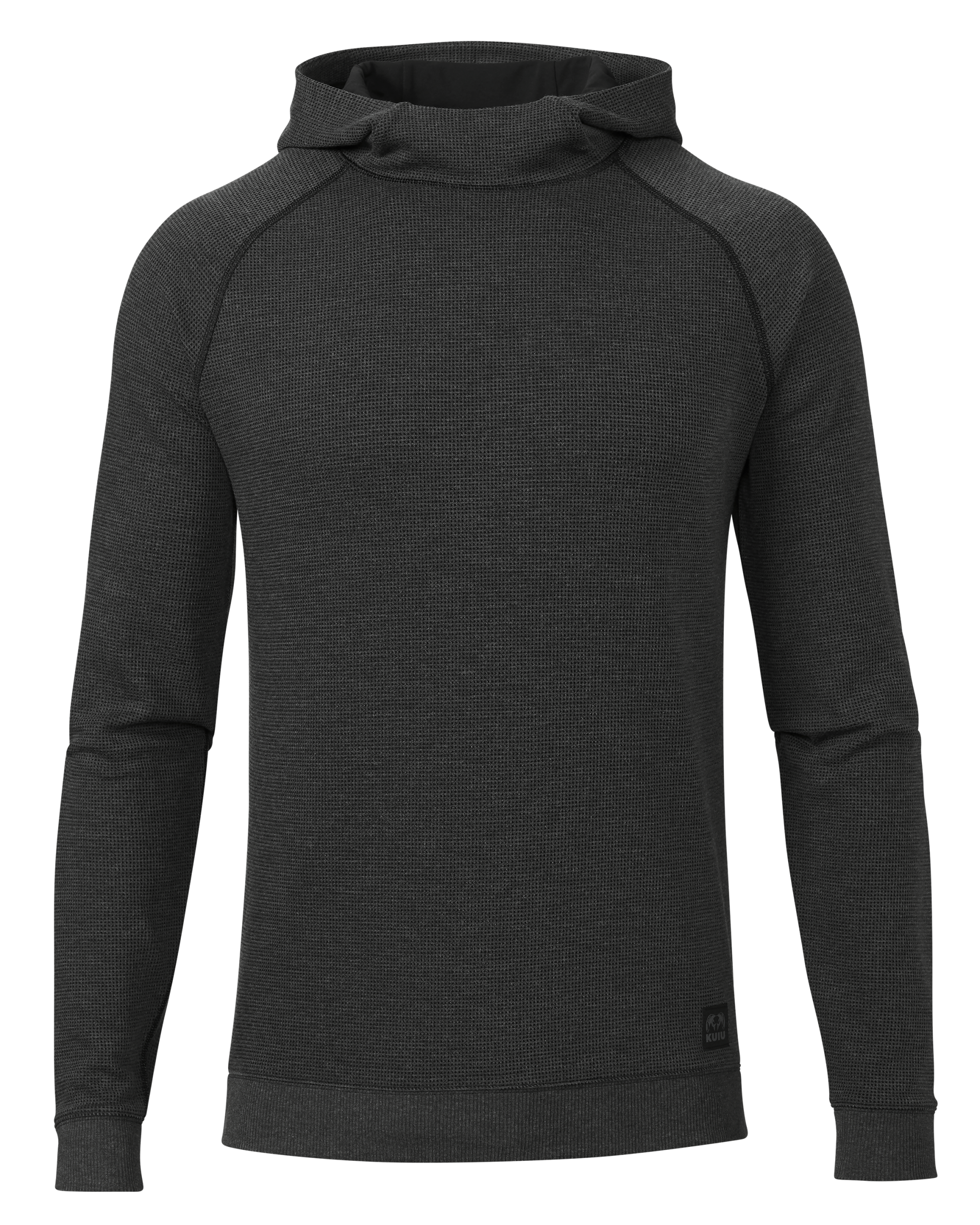 Canyon Waffle Hoodie | Black Heather