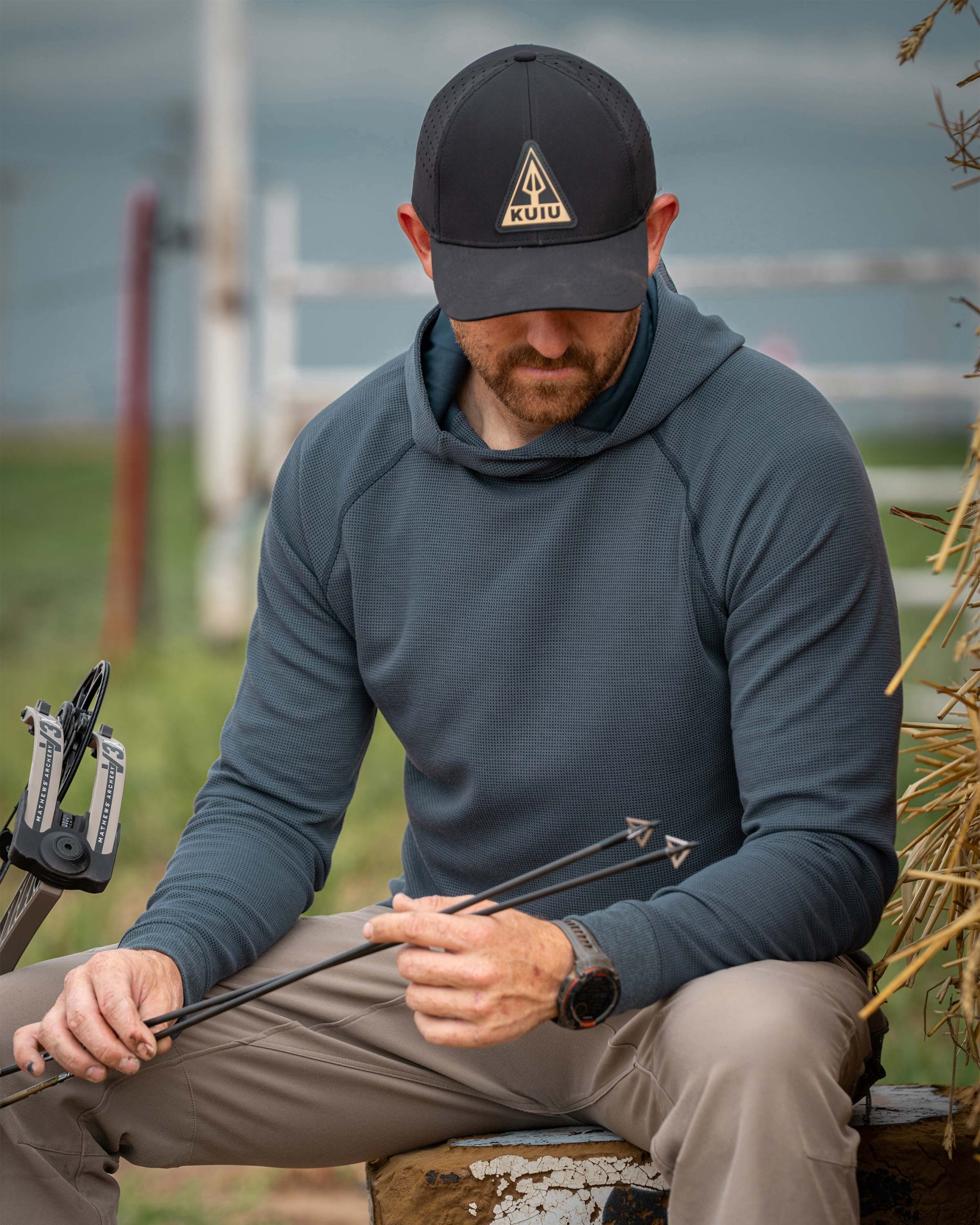 Canyon Waffle Hoodie | Ash Heather - Image 6