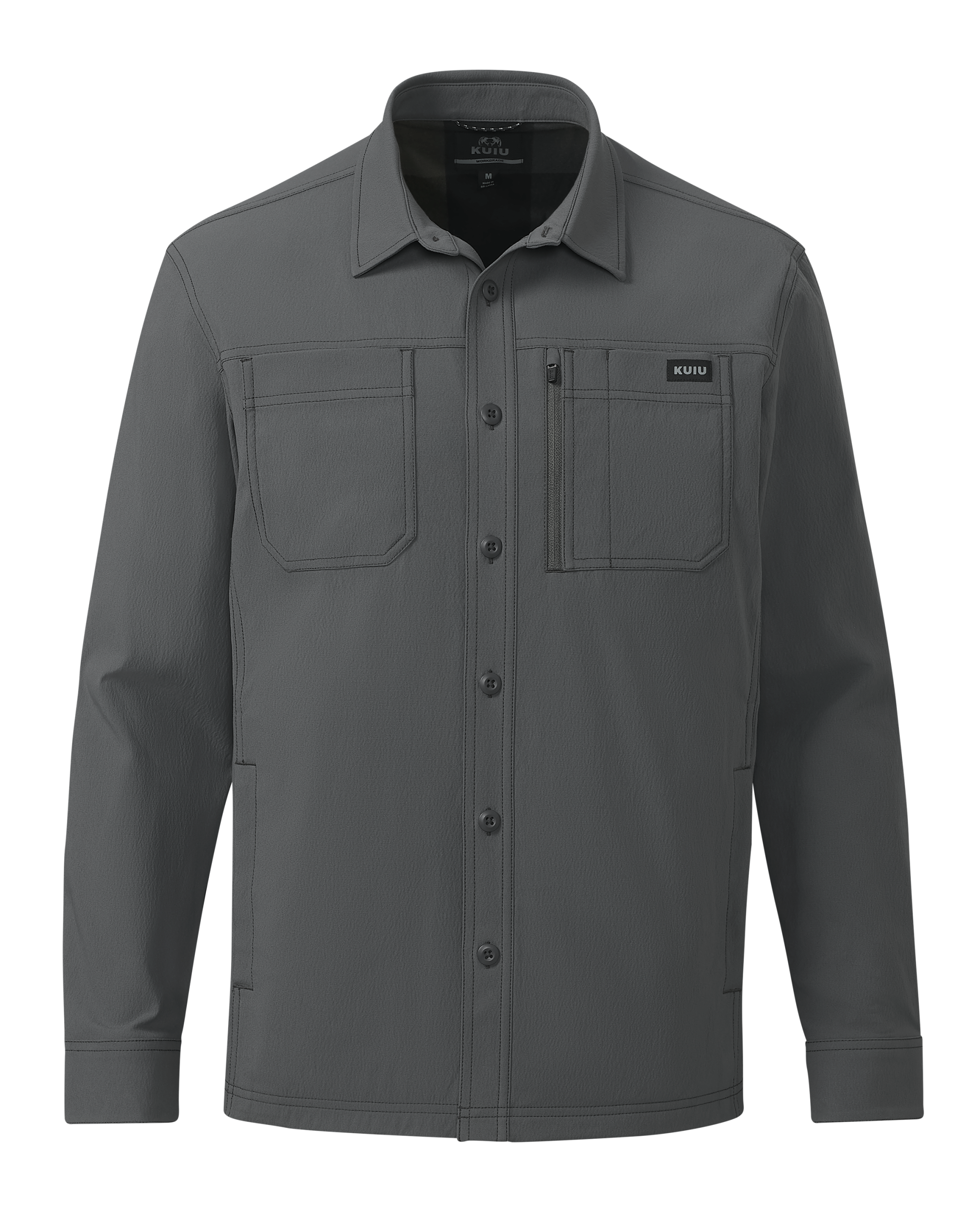 Motive Flannel Lined Shirt Jacket | Gunmetal