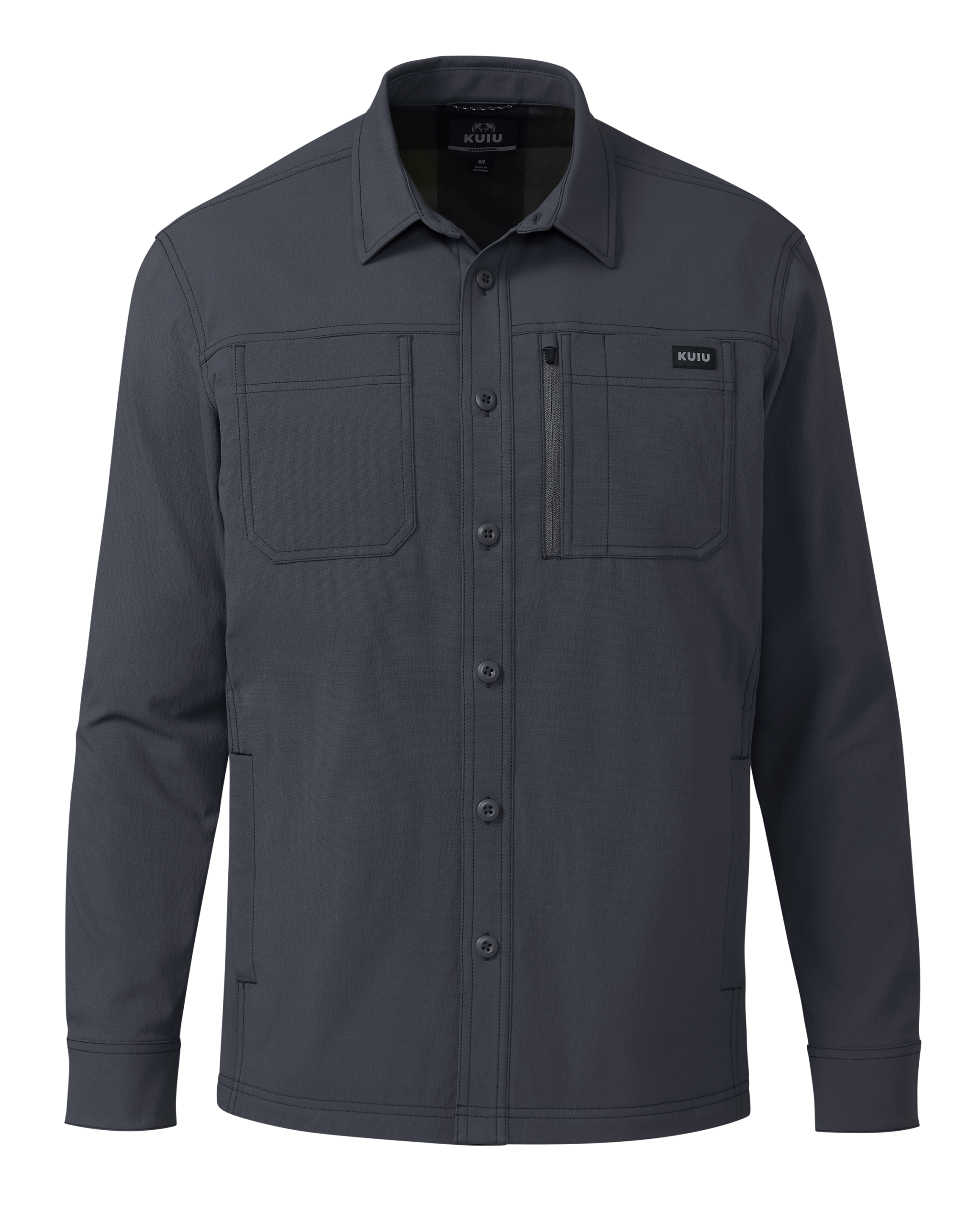 Motive Flannel Lined Shirt Jacket | Steel Blue