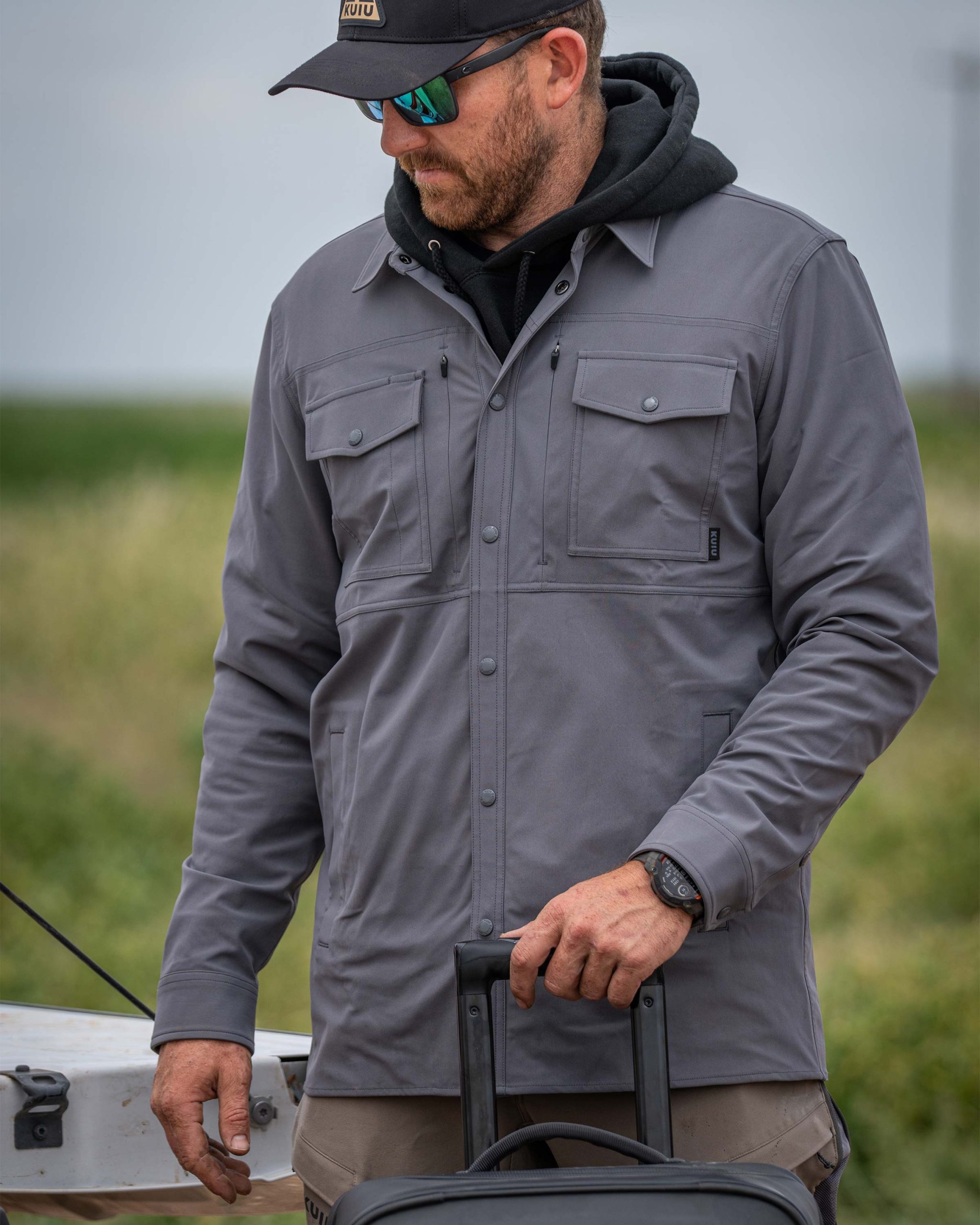 Tour Shirt Jacket | Steel Blue - Image 2