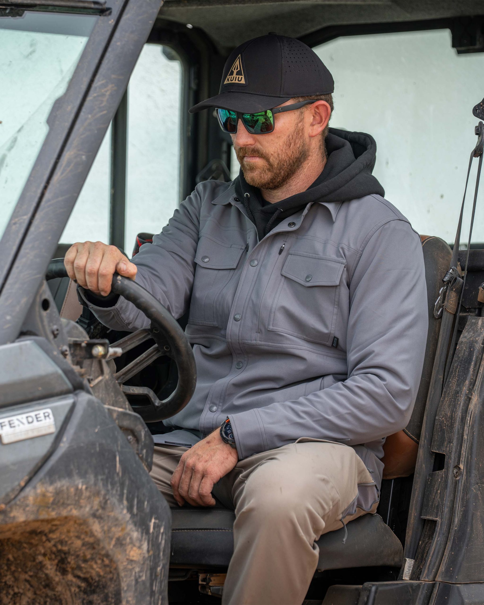 Tour Shirt Jacket | Steel Blue - Image 5