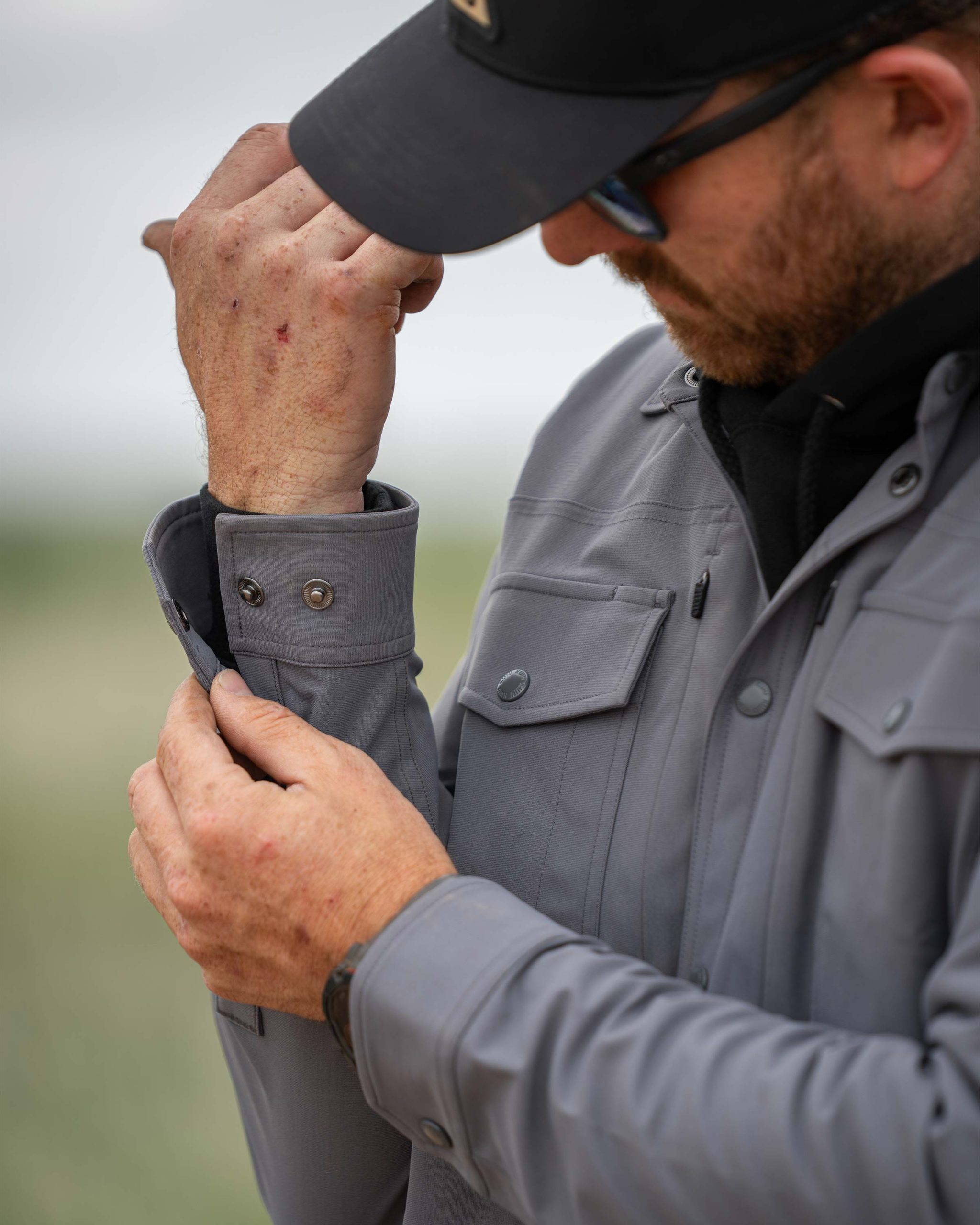 Tour Shirt Jacket | Steel Blue - Image 8