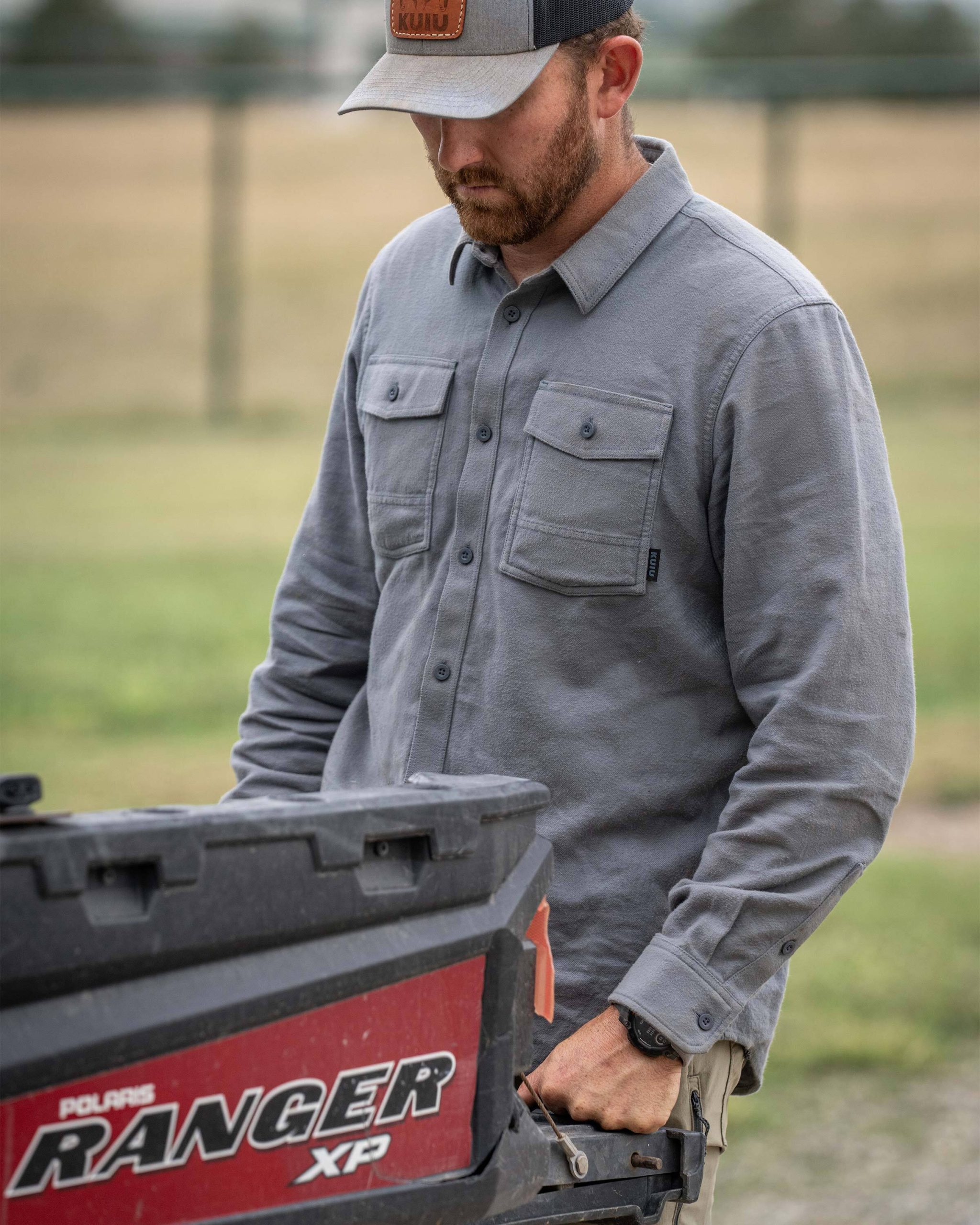 Field Flannel Shirt | Baltic - Image 3