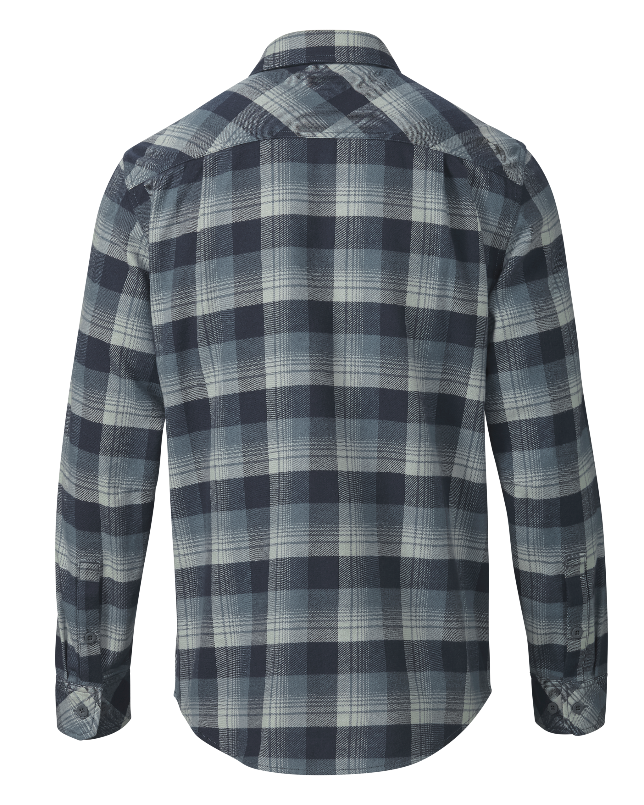 Field Flannel Shirt | Steel Blue Blockline - Image 2