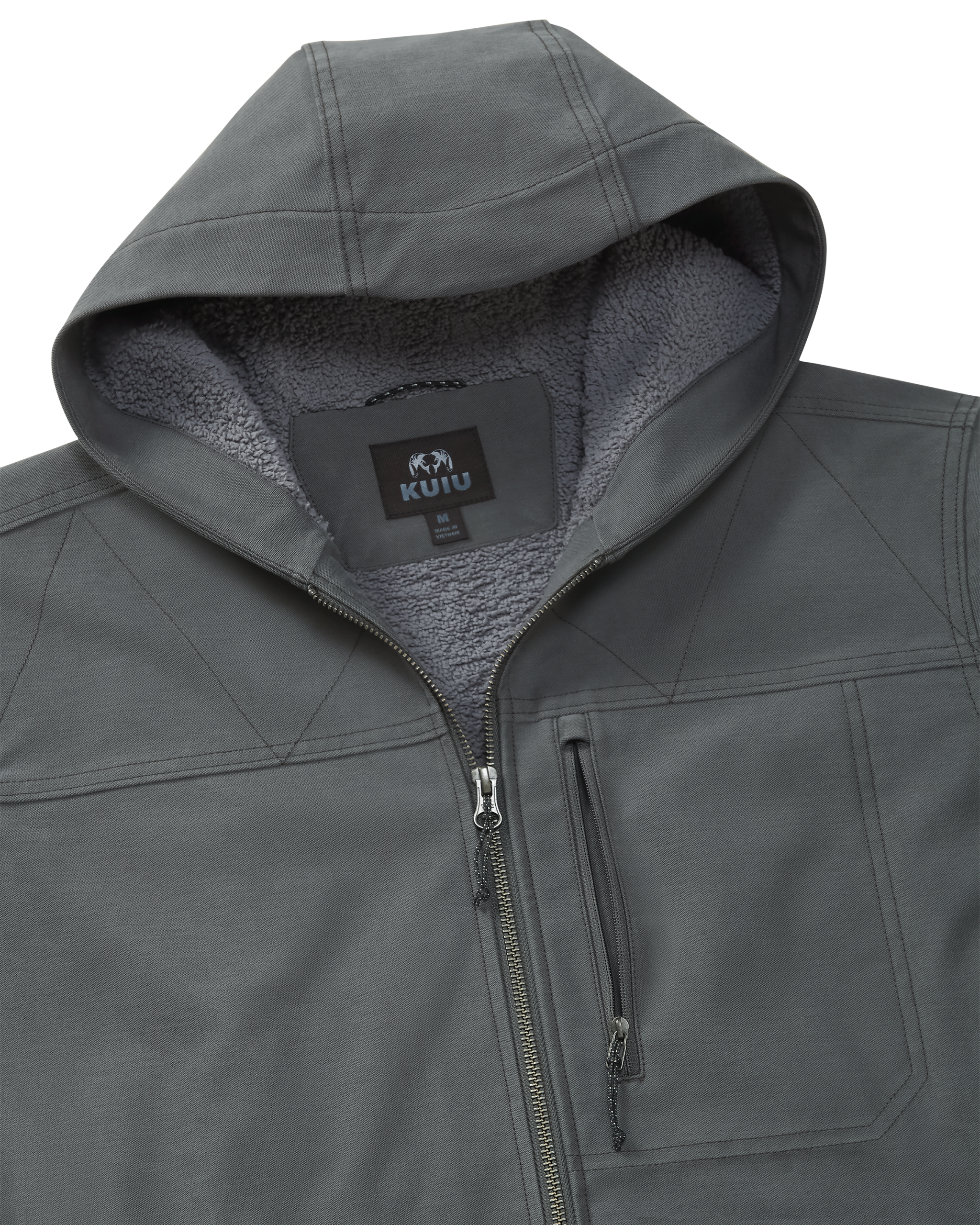 Brawley Hooded Fleece Jacket | Gunmetal - Image 3