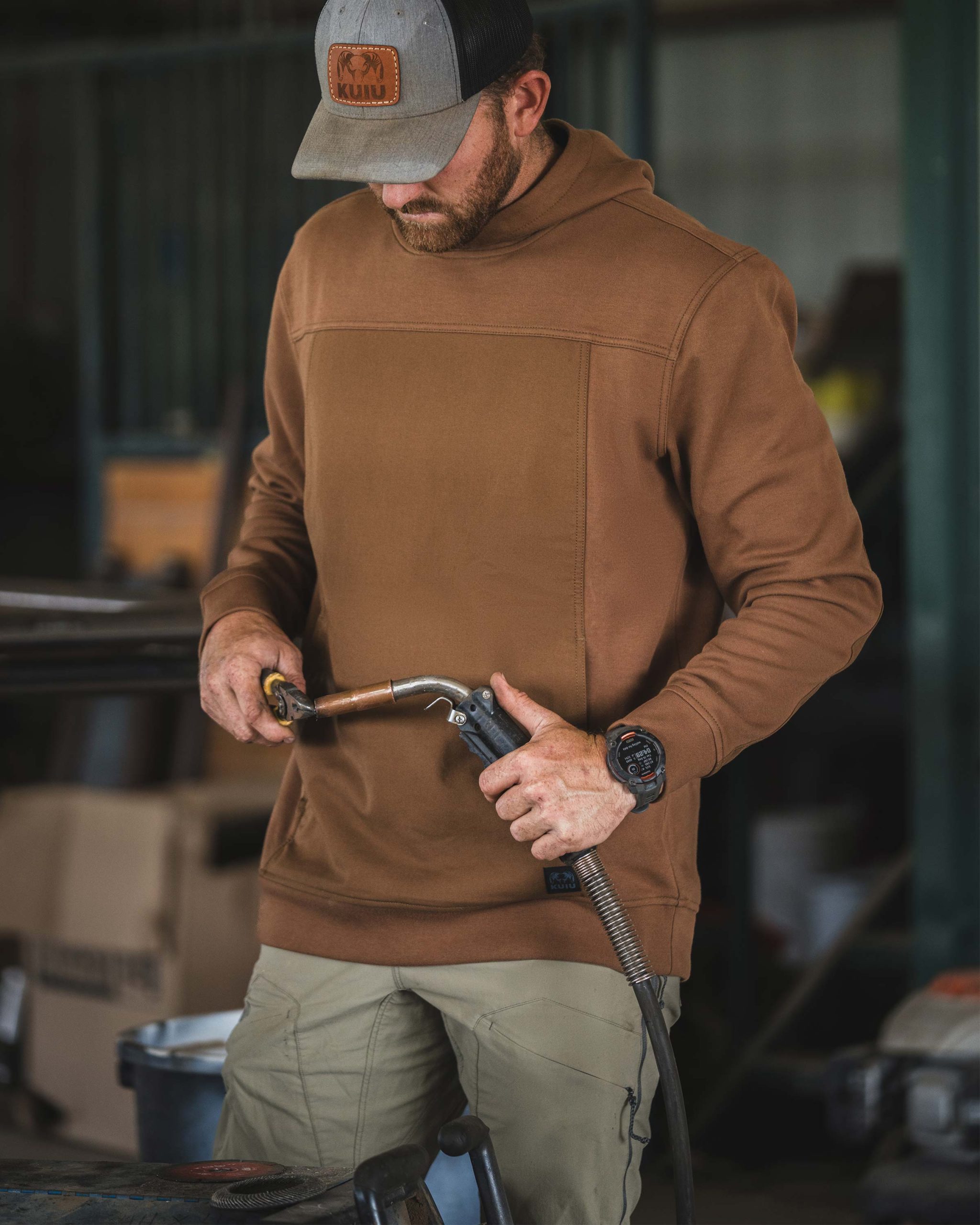 Workgrade Utility Hoodie | Saddle - Image 6