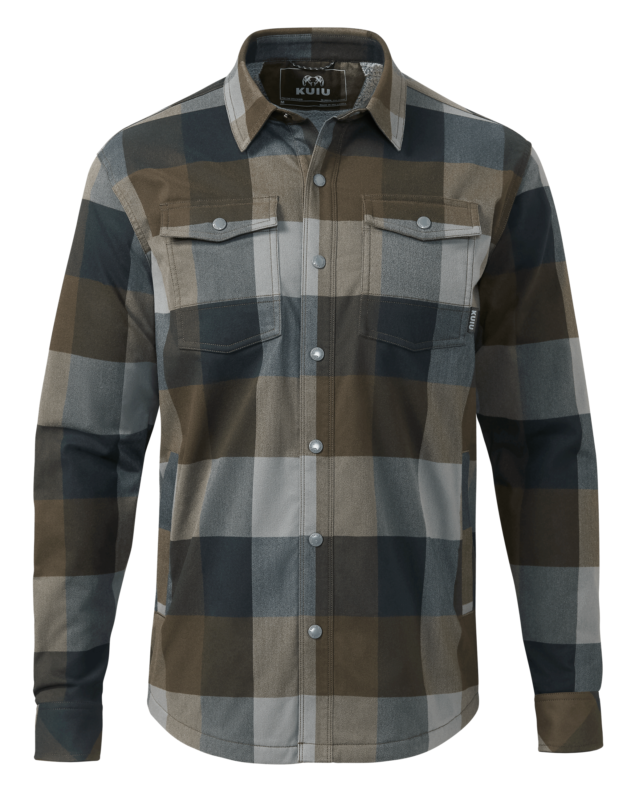 Field Flannel Fleece Shirt Jacket | Vias Plaid