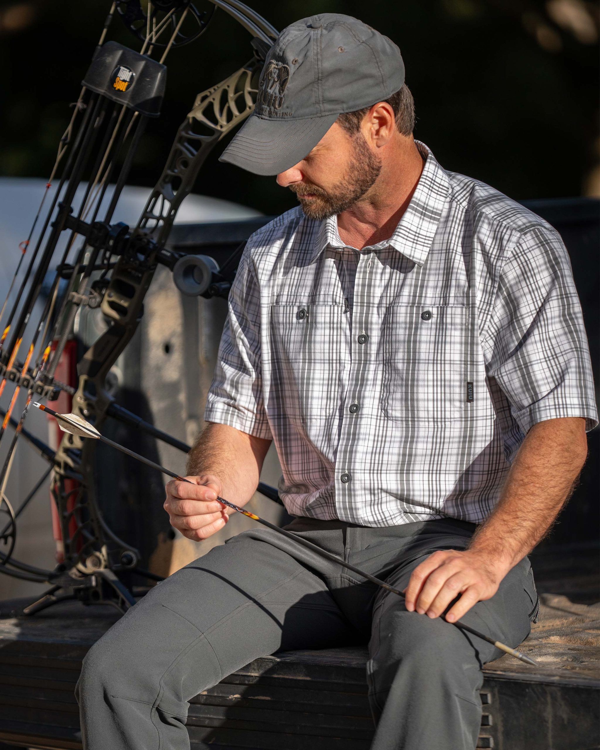 Borrego SS Shirt | Battleship Plaid - Image 6