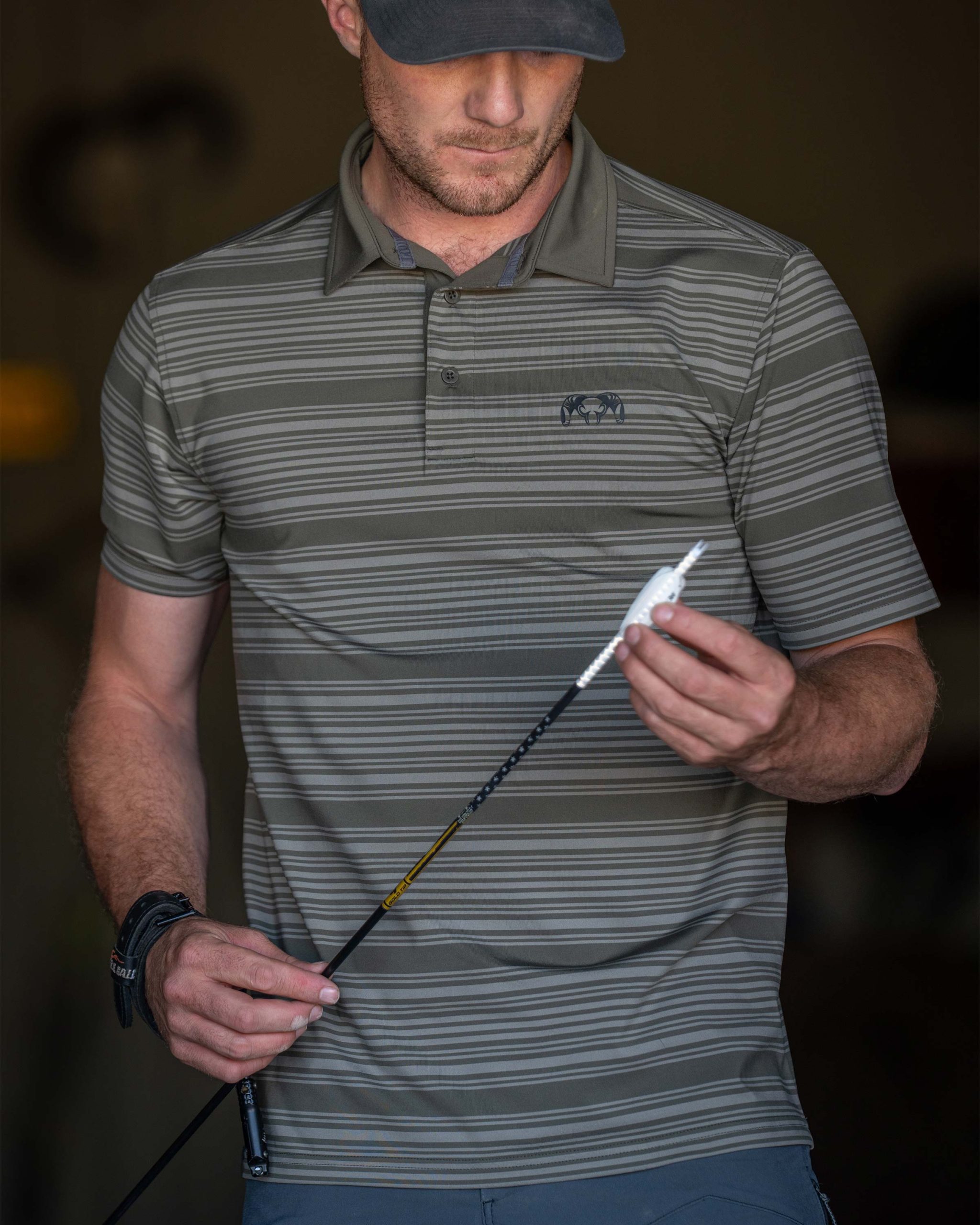 KUIU Performance Polo Stripe | Ash Stripe - Image 3