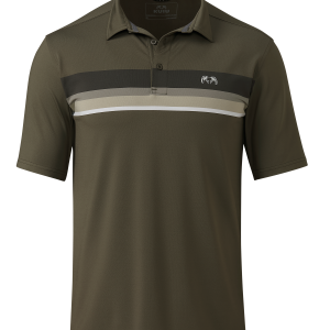 KUIU Performance Polo Stripe | Ash Chest Stripe