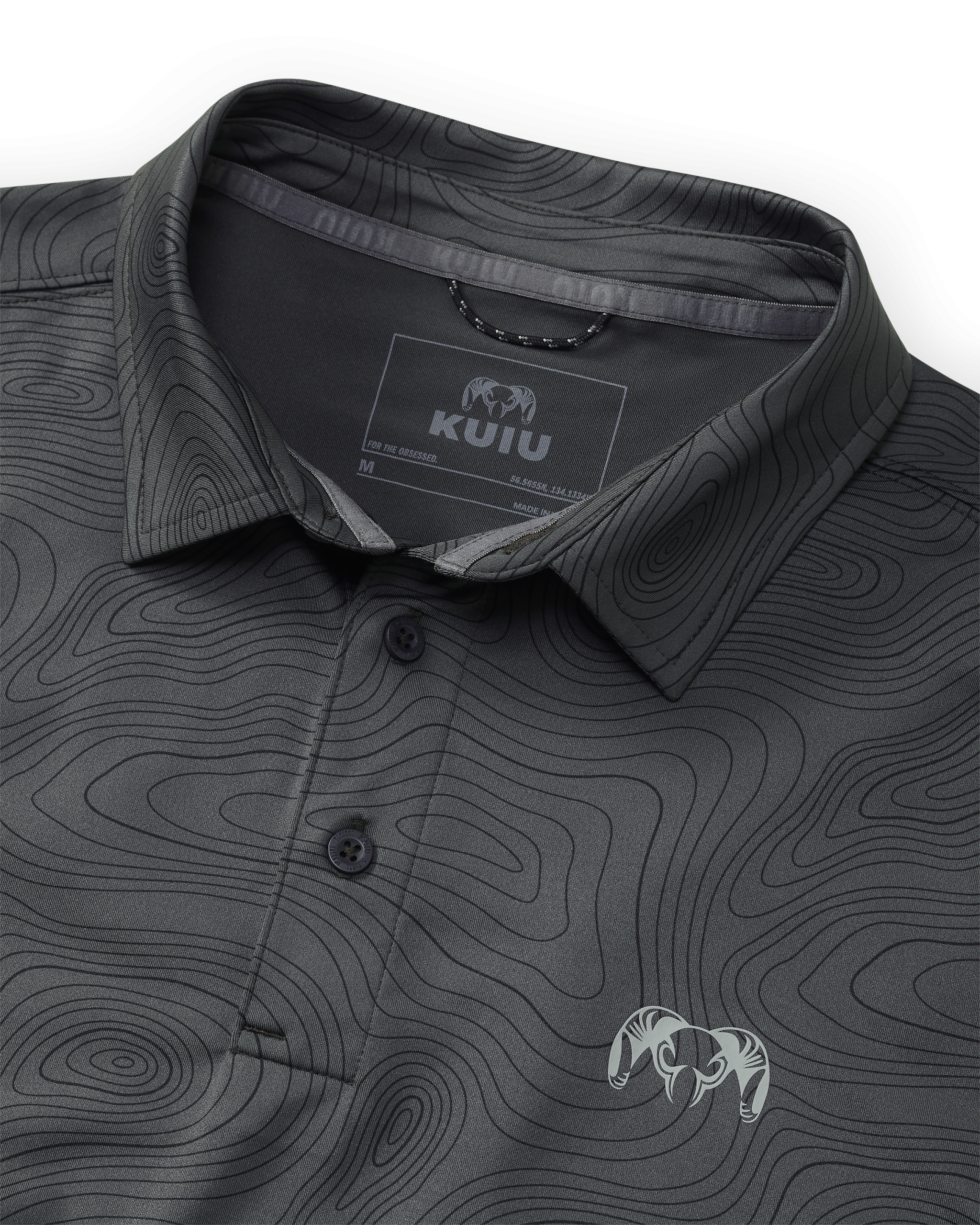 KUIU Performance Polo Topo | Gunmetal Topo - Image 2