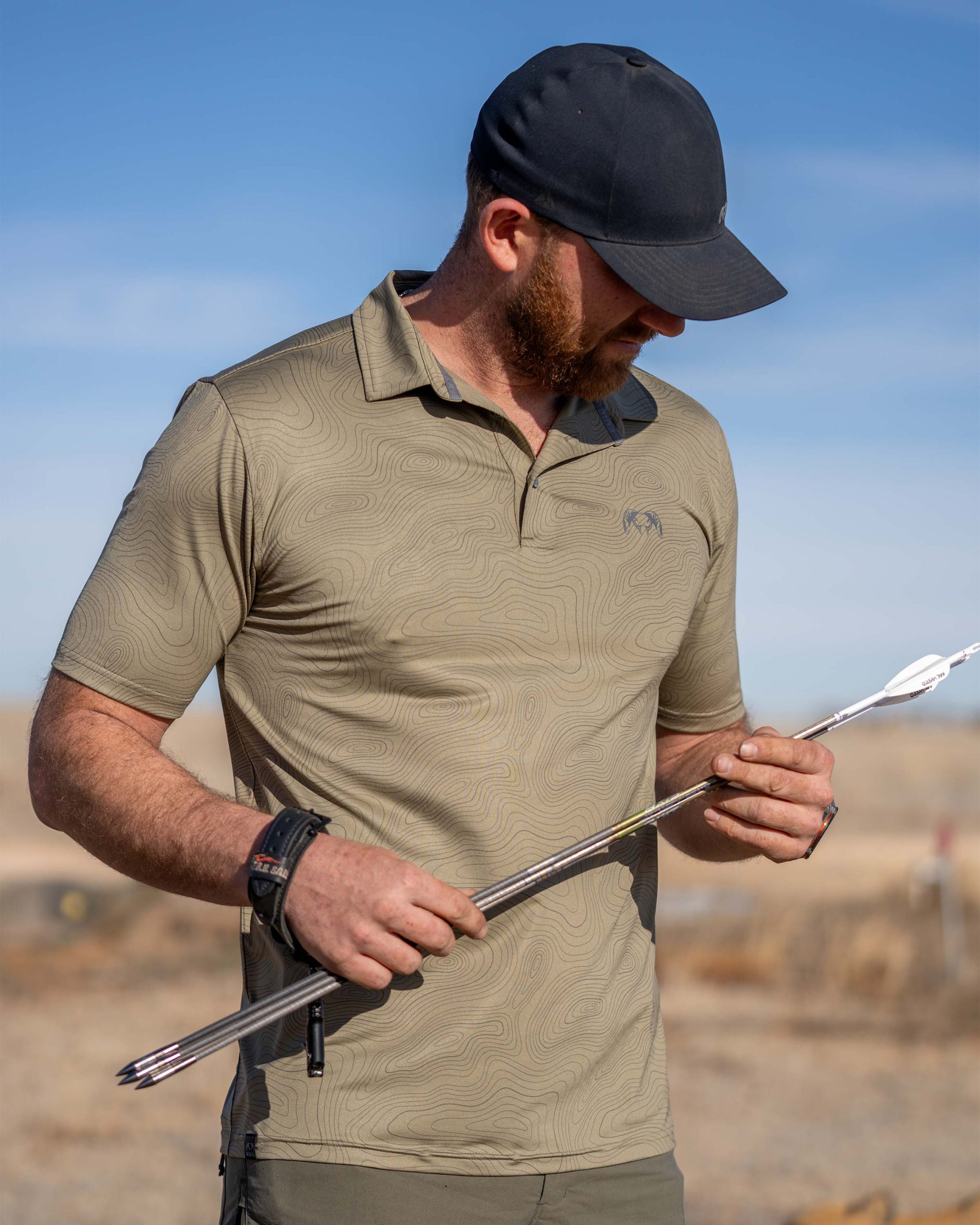 KUIU Performance Polo Topo | Khaki Topo - Image 4