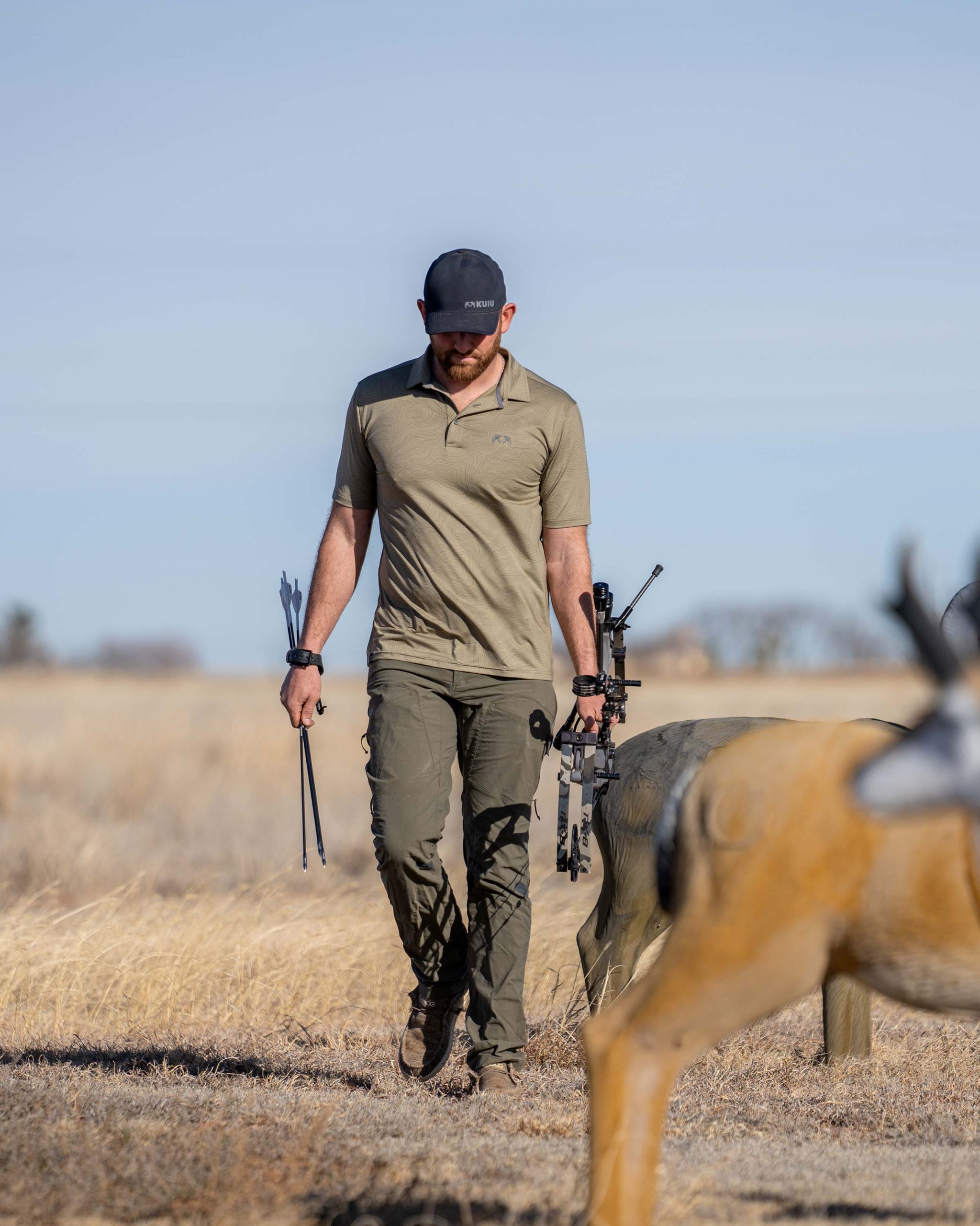 KUIU Performance Polo Topo | Khaki Topo - Image 7