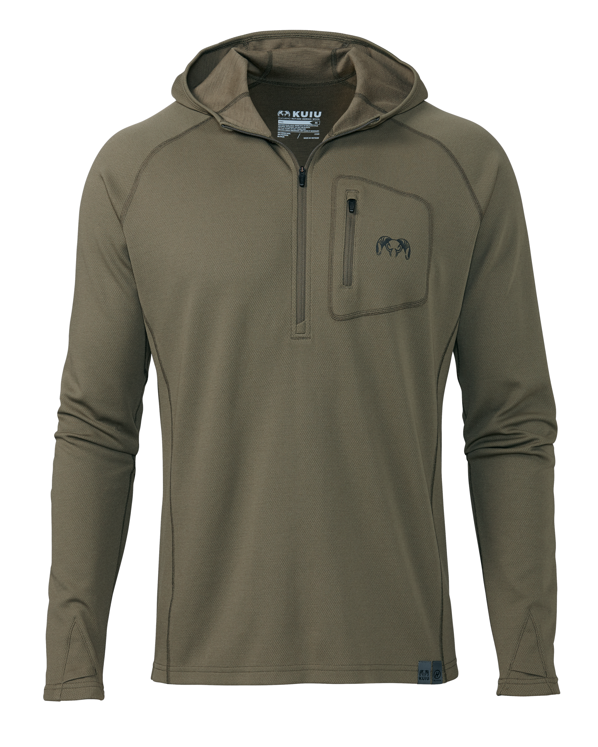 PRO Merino 200 Zip-T Hoodie | Ash