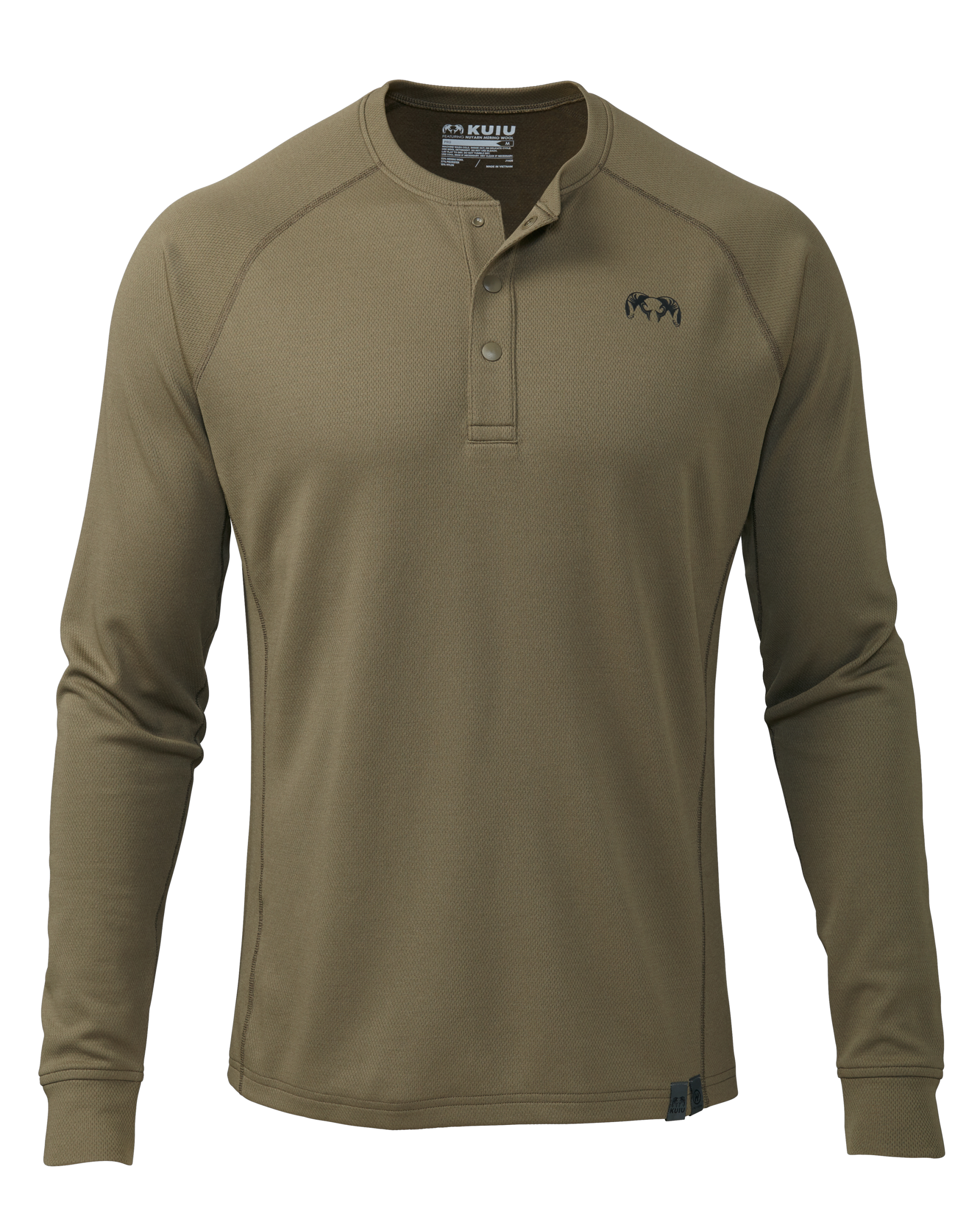 PRO Merino 200 Henley | Ash