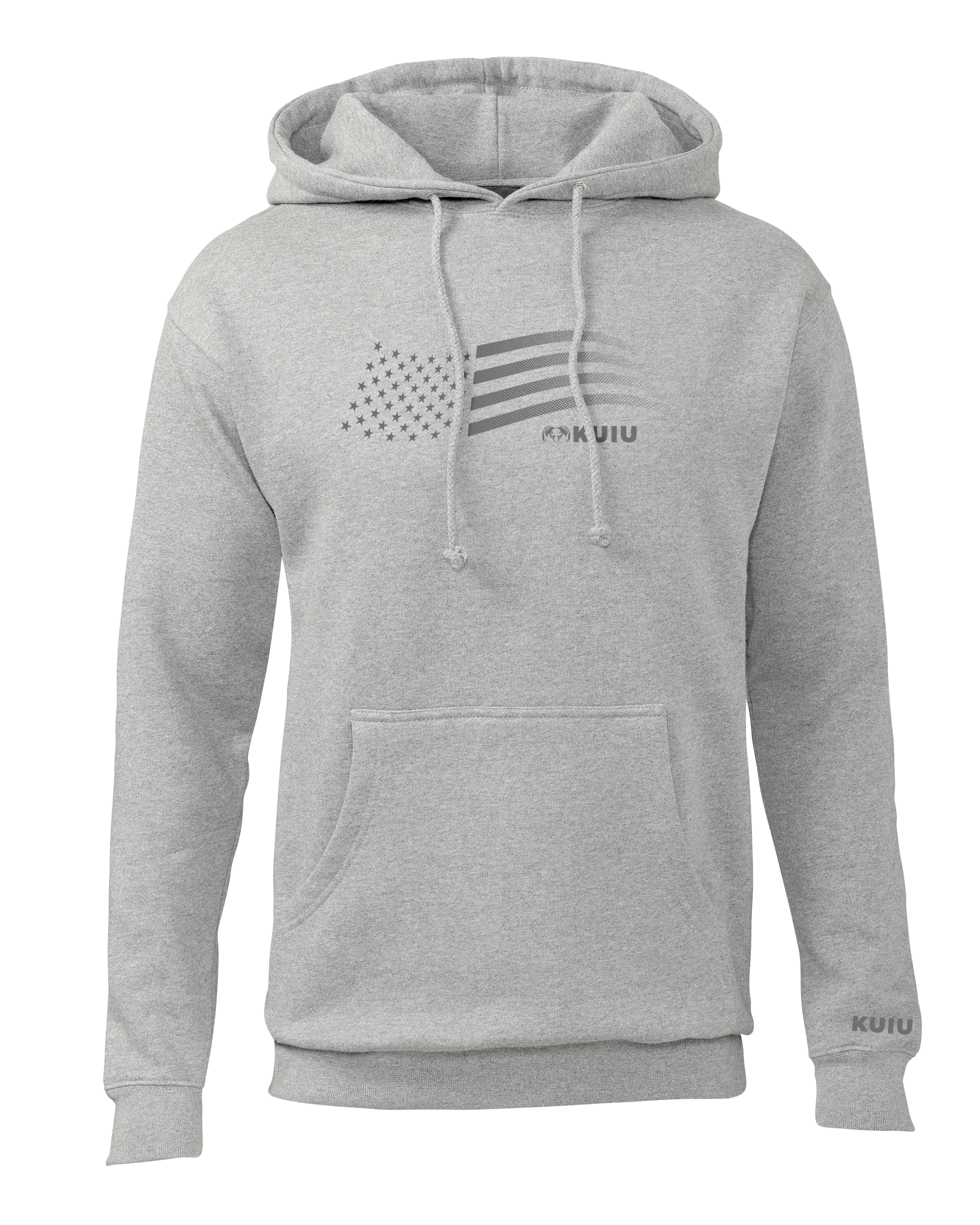 KUIU Flag Hoodie | Heather Grey