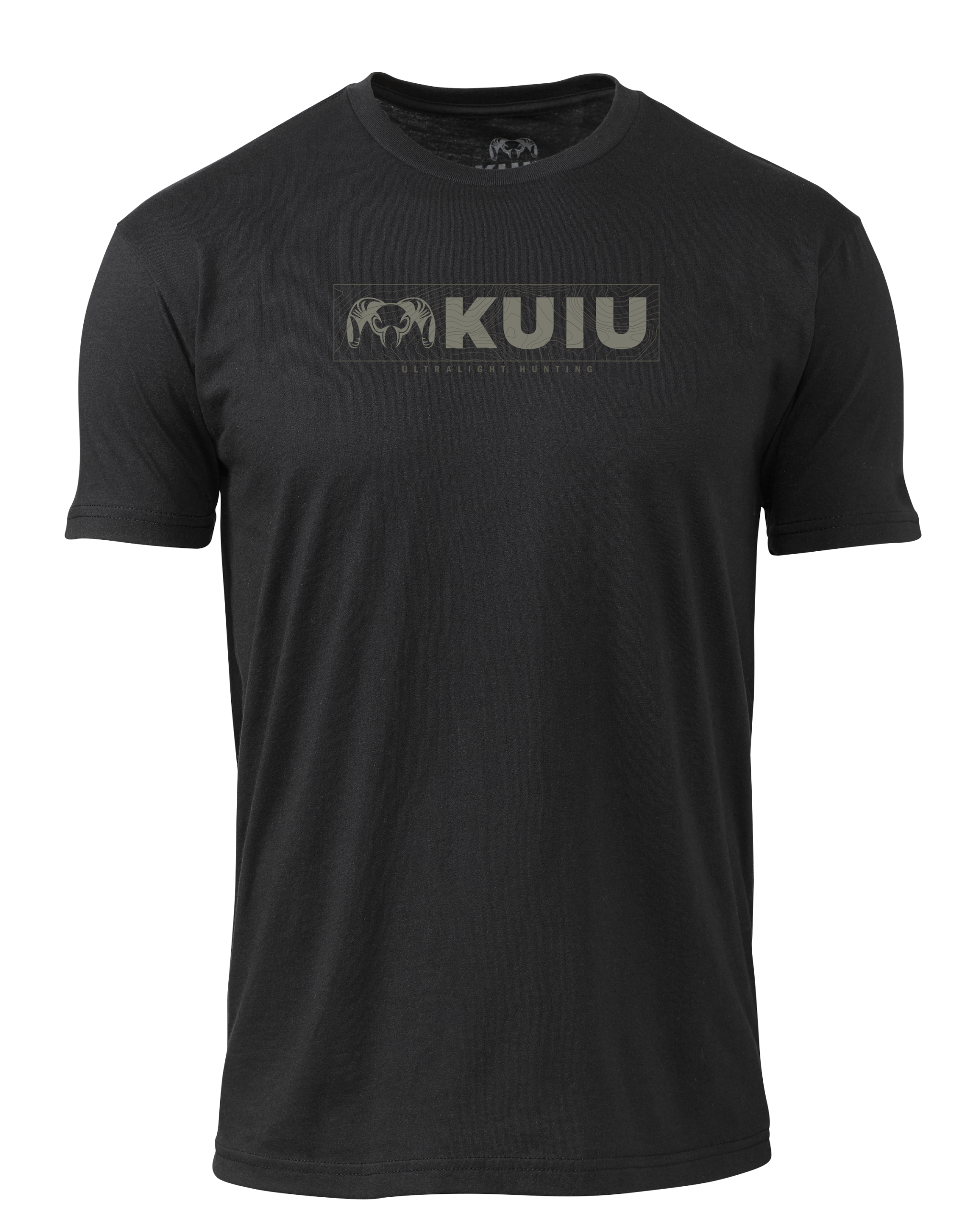 KUIU Topo Block Logo T-Shirt | Black