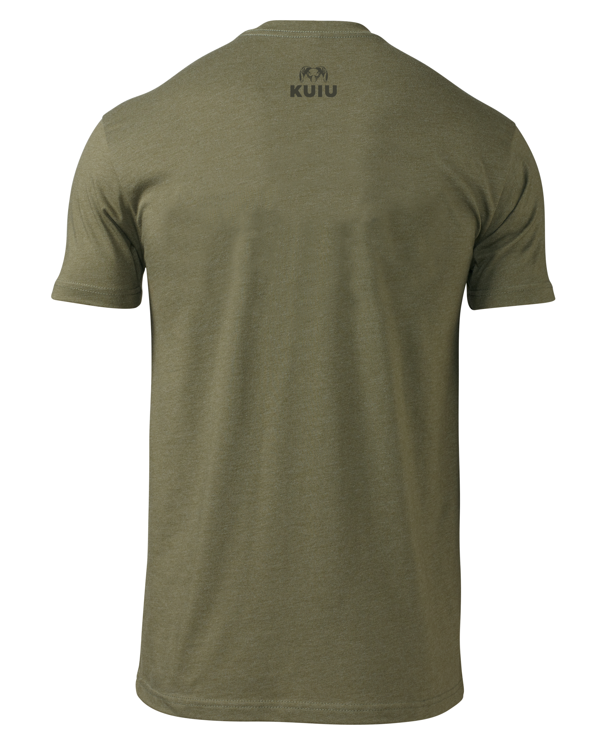 KUIU Topo Block Logo T-Shirt | Military Green - Image 2