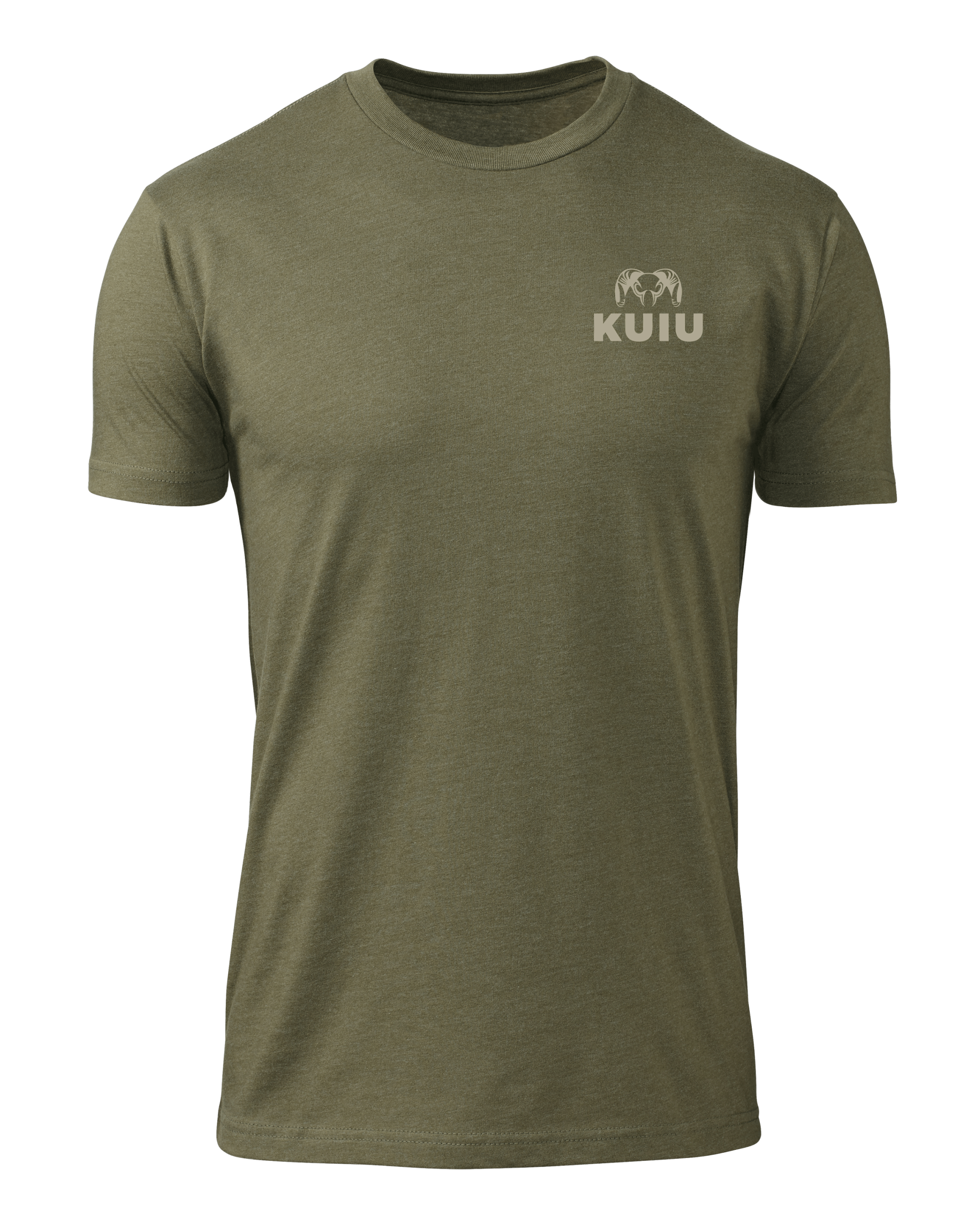 KUIU Distressed Vertical Flag T-Shirt | Military Green - Image 2