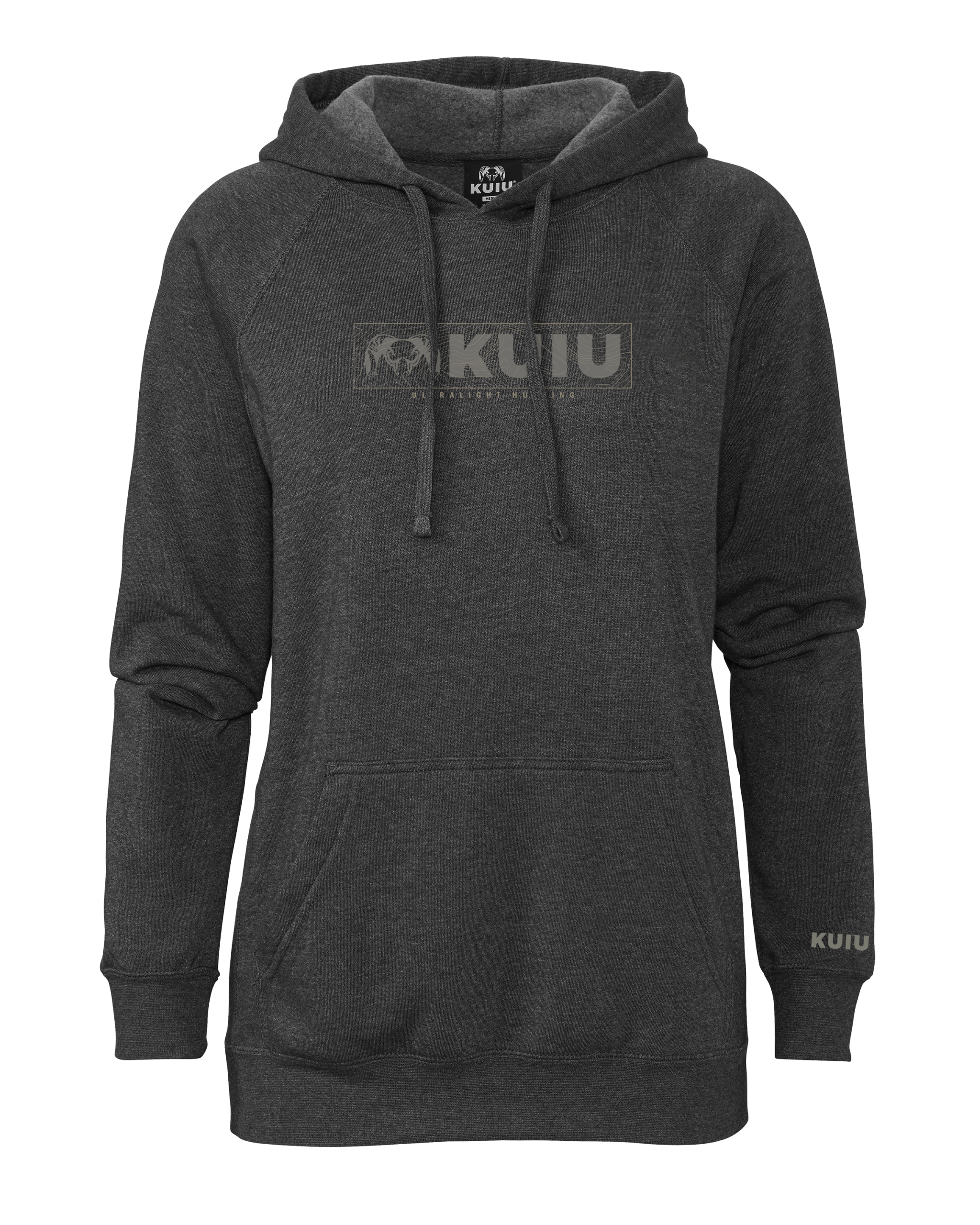 Women's Topo Block Logo Hoodie | Charcoal