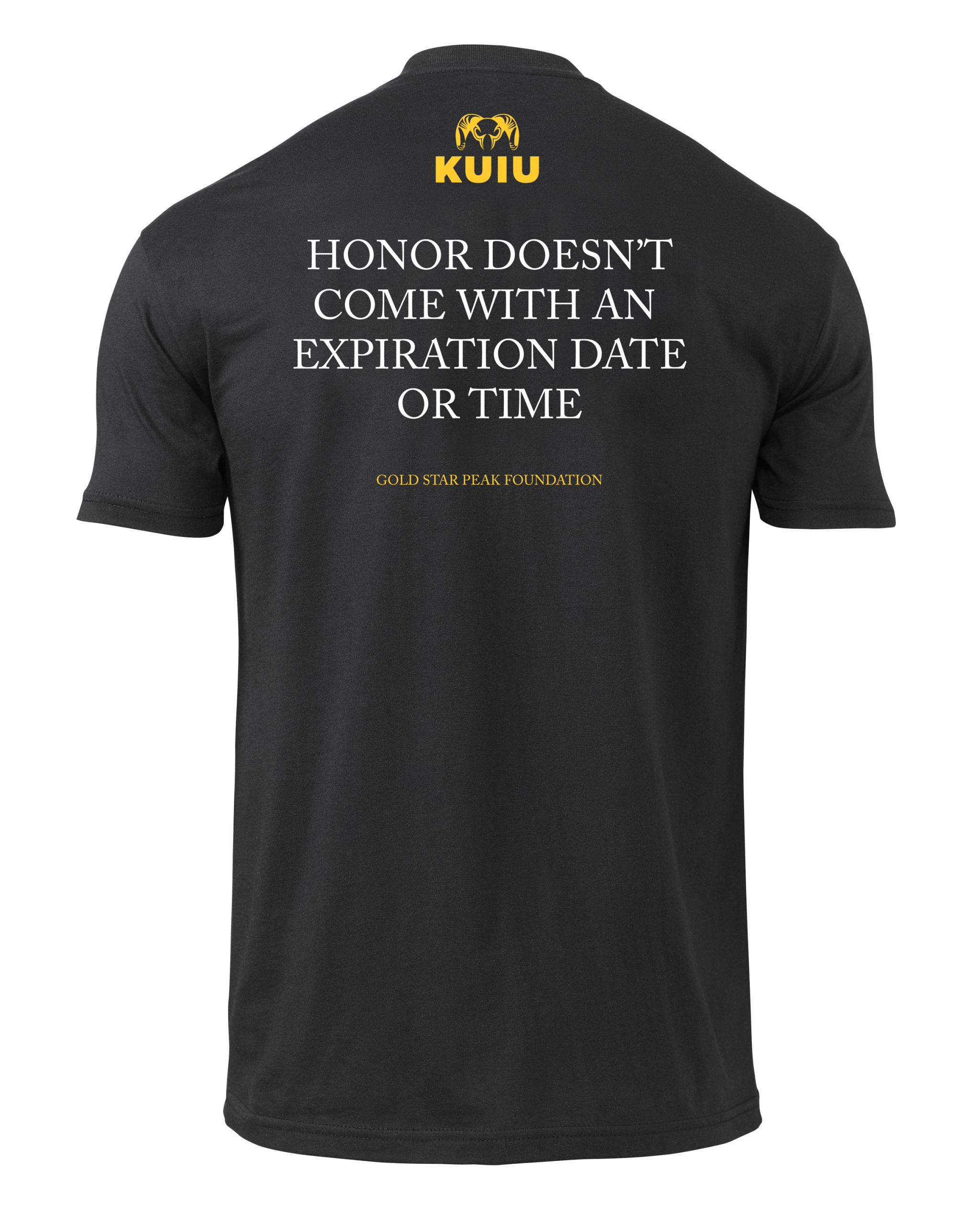 Gold Star Peak Foundation T-Shirt | Black - Image 2