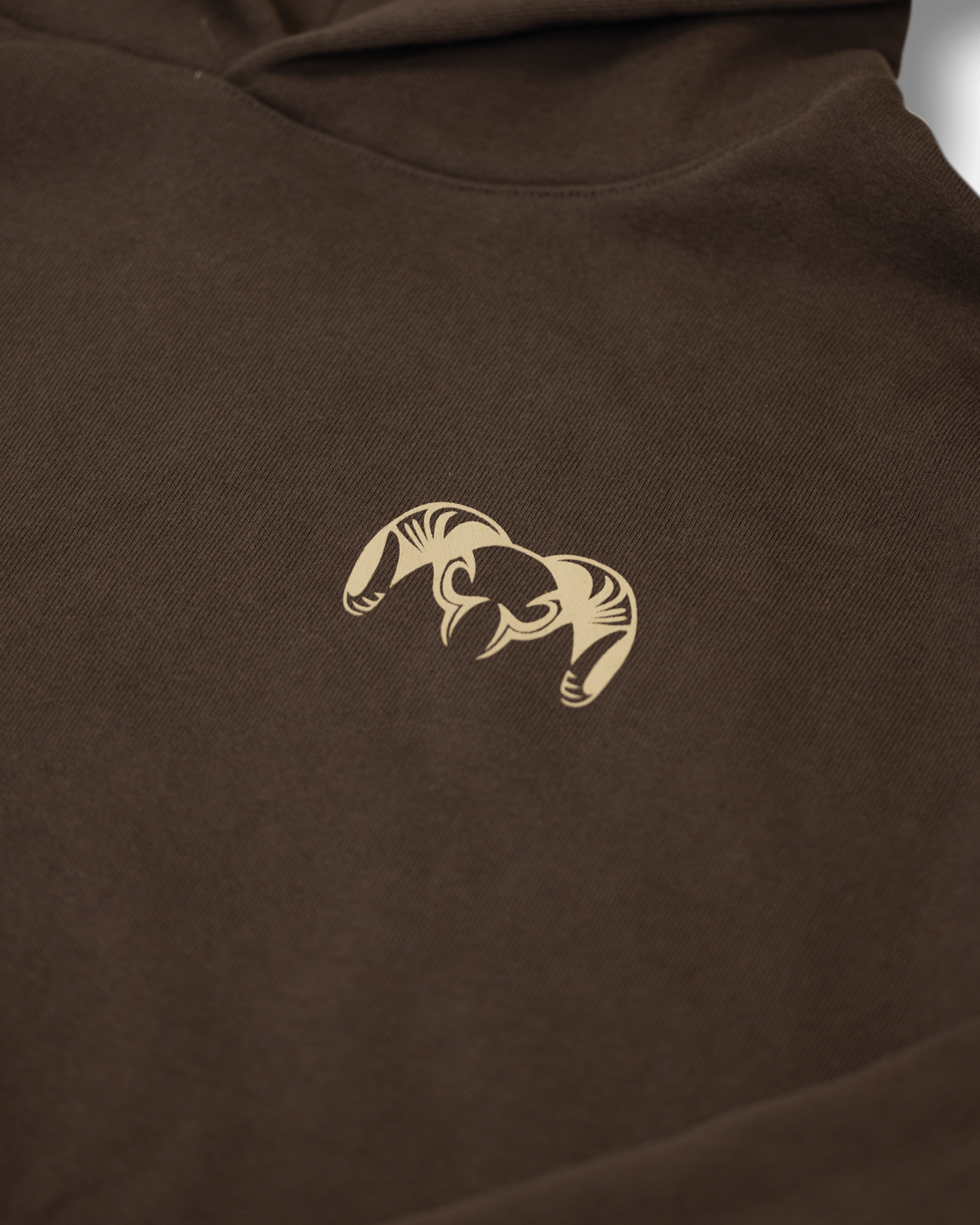 Workgrade Heavyweight Hoodie | Brown - Image 2
